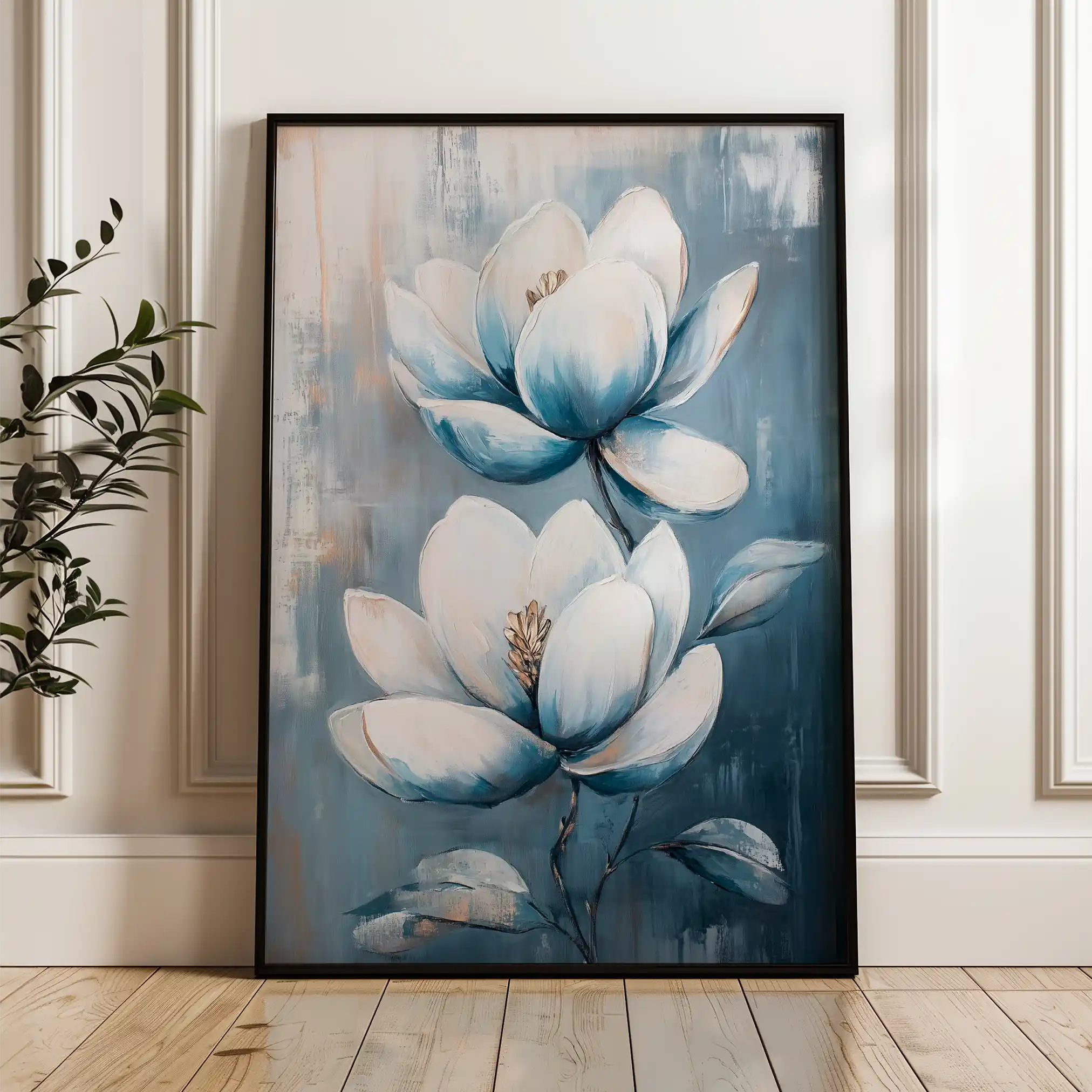 Floral Canvas Wall Art WAD1402-F 90 x 60 cm / Stretched on hidden frame