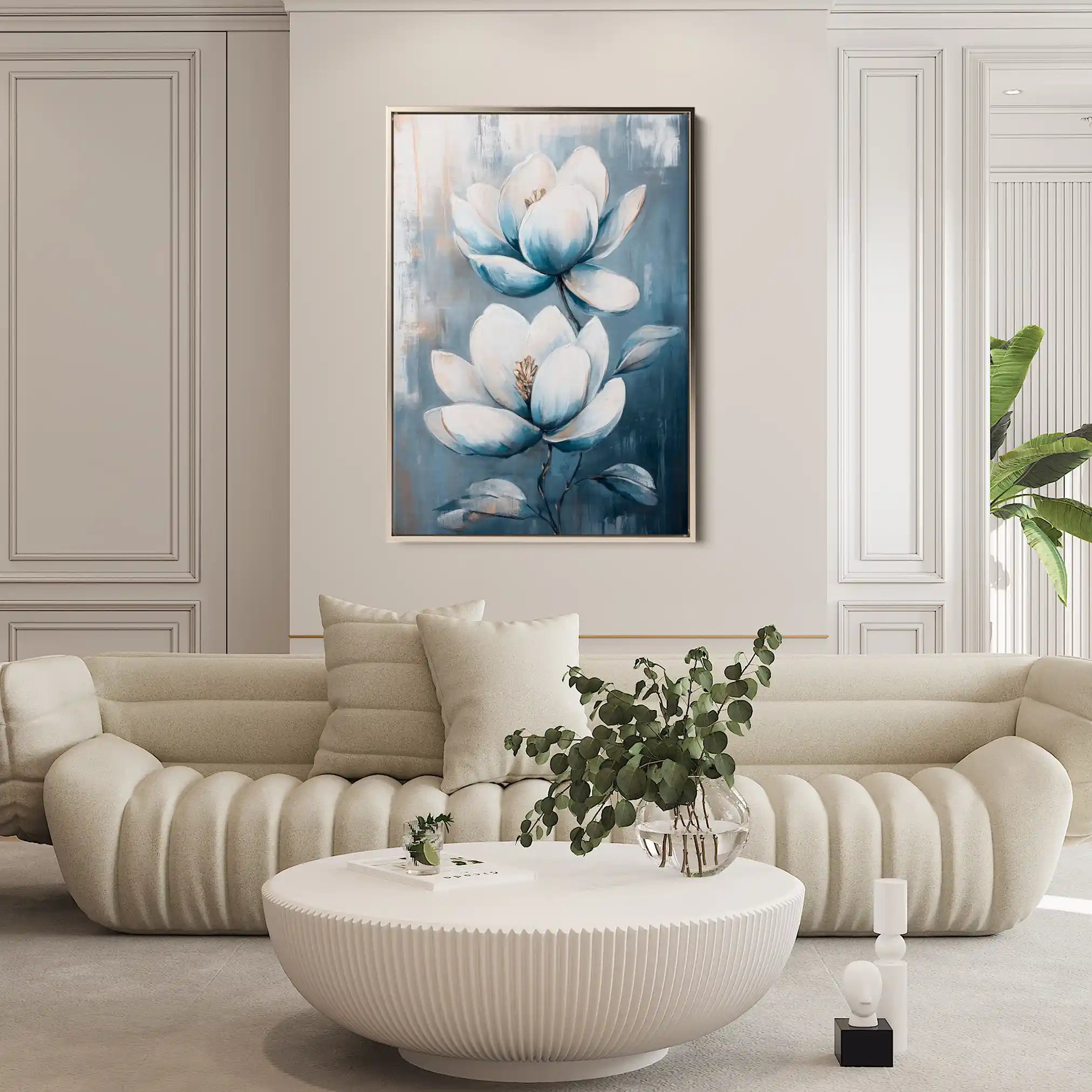 Floral Canvas Wall Art WAD1402-F 90 x 60 cm / Stretched on hidden frame