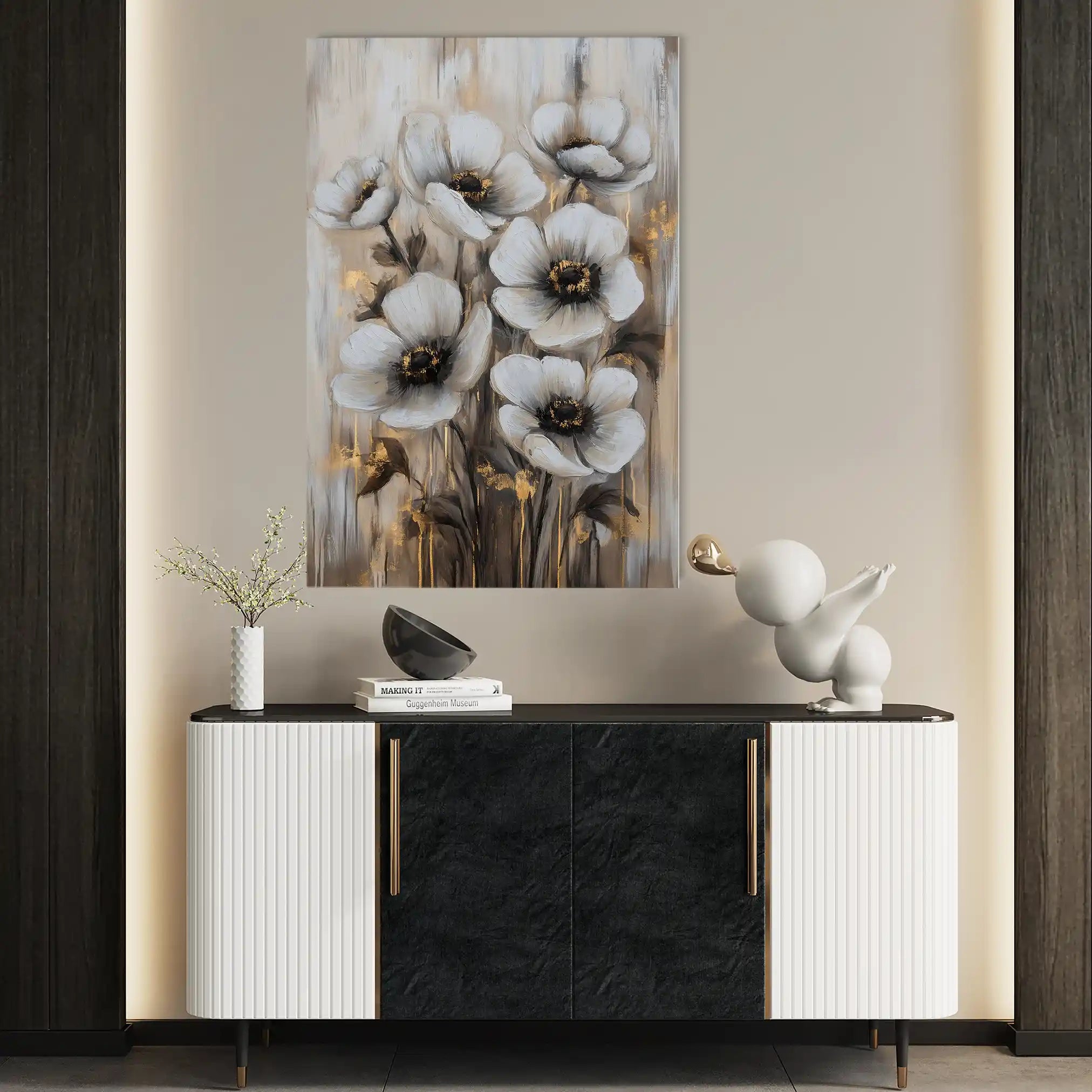 Floral Canvas Wall Art WAD1405-F 90 x 60 cm / Stretched on hidden frame
