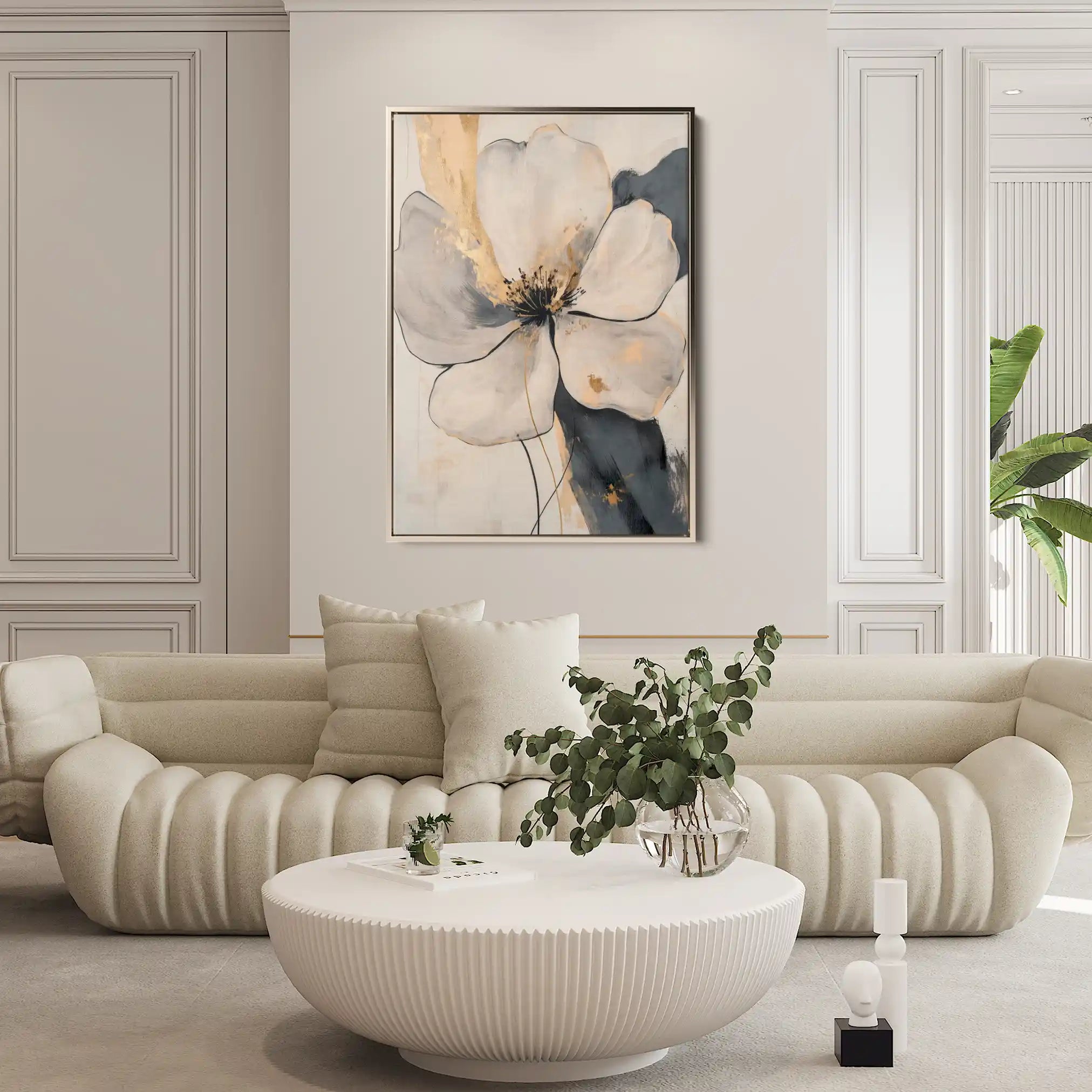 Floral Canvas Wall Art WAD1406-F 90 x 60 cm / Stretched on hidden frame