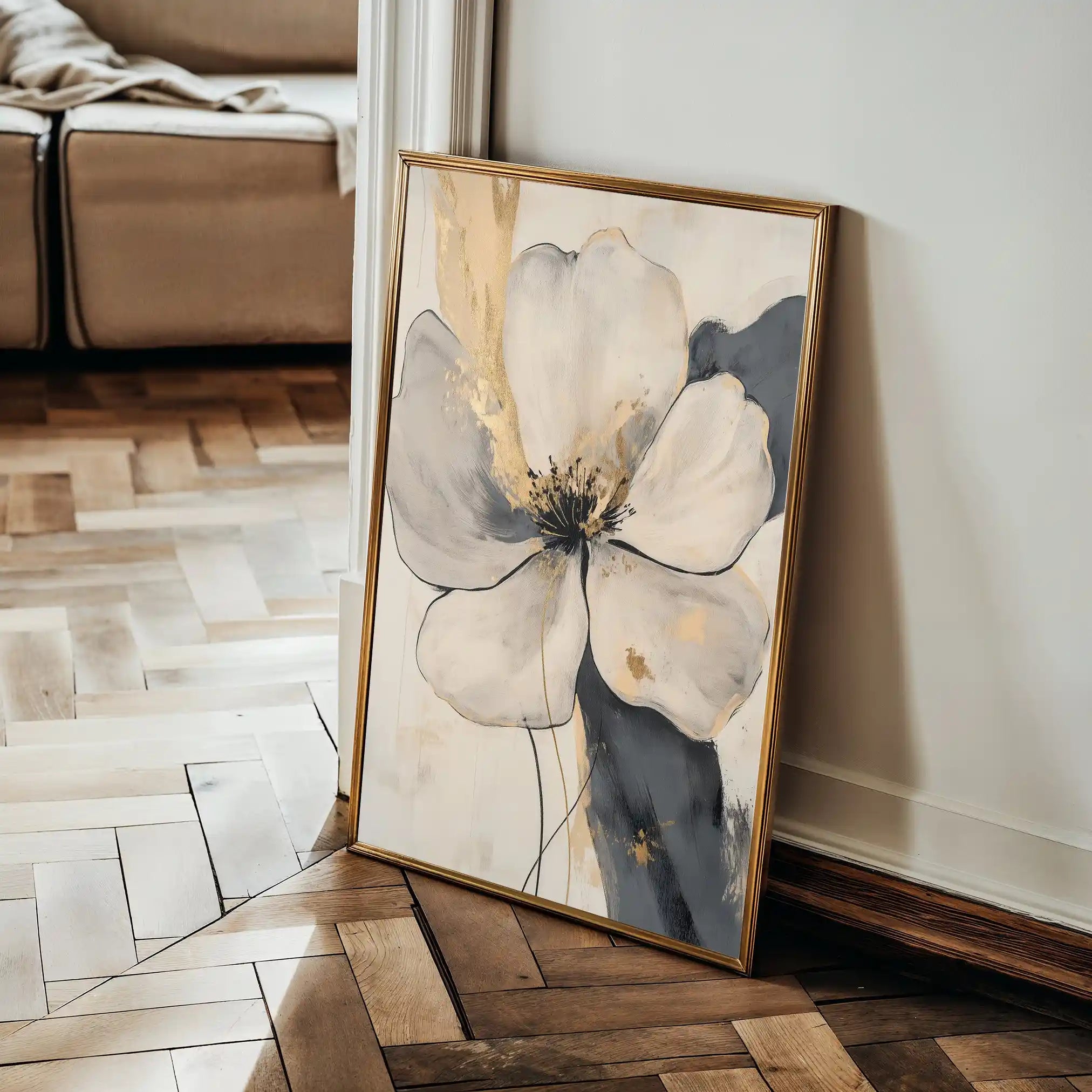 Floral Canvas Wall Art WAD1406-F 90 x 60 cm / Stretched on hidden frame