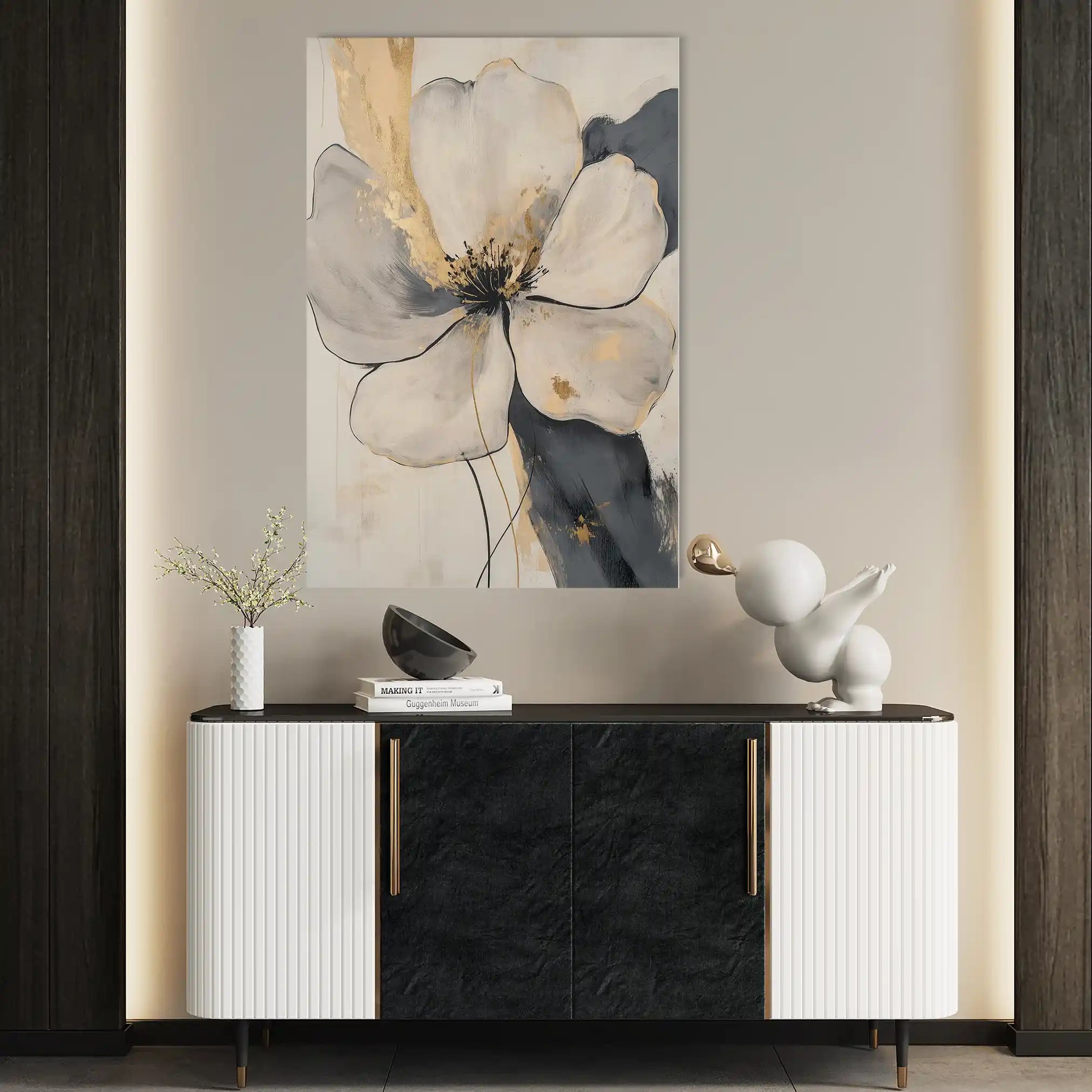 Floral Canvas Wall Art WAD1406-F 90 x 60 cm / Stretched on hidden frame