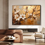 Floral Canvas Wall Art WAD141-F 90 x 60 cm / Stretched on hidden frame
