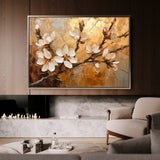 Floral Canvas Wall Art WAD141-F 90 x 60 cm / Stretched on hidden frame