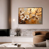 Floral Canvas Wall Art WAD141-F 90 x 60 cm / Stretched on hidden frame