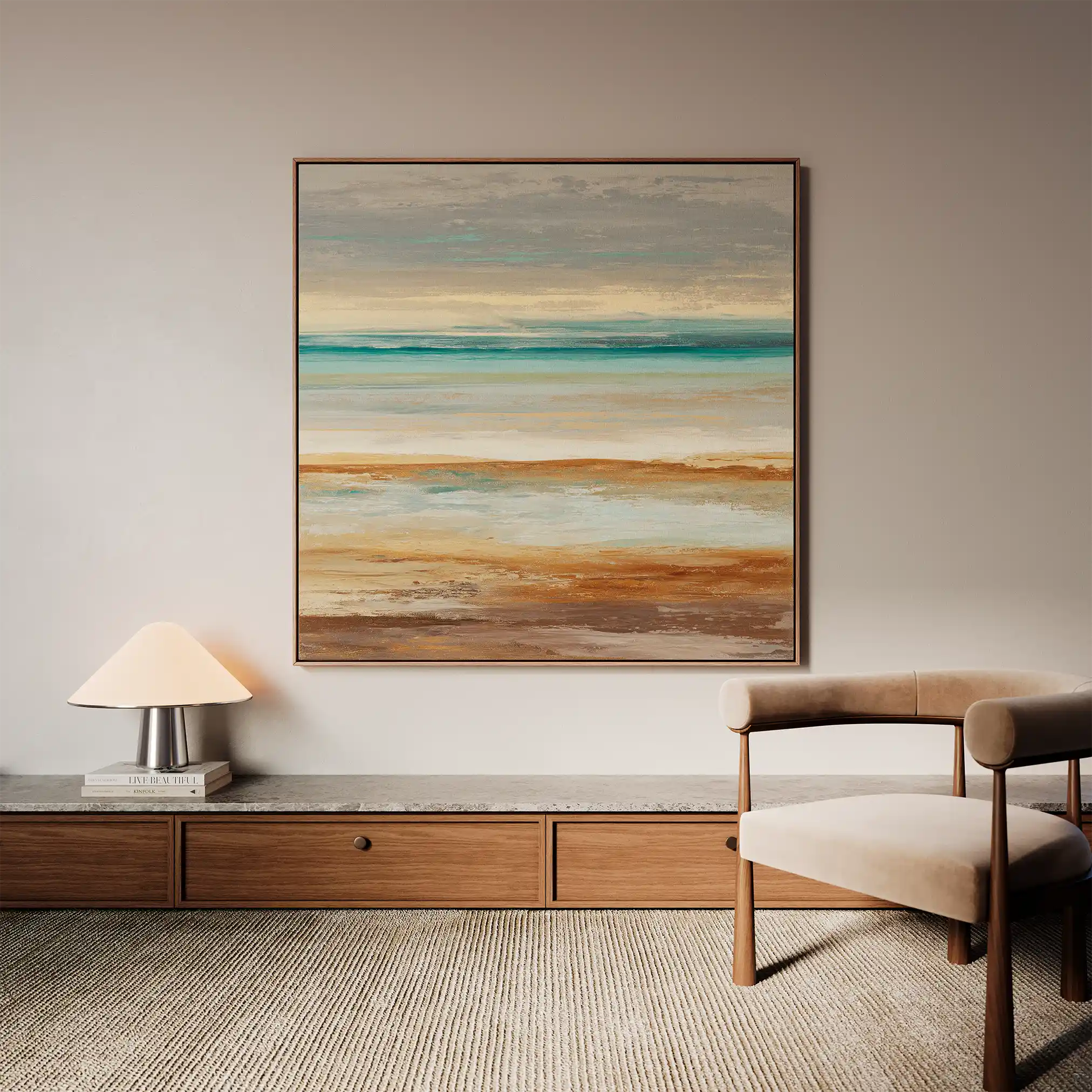 Abstract 1411 Canvas Art 60 x 60 cm / Stretched on hidden frame