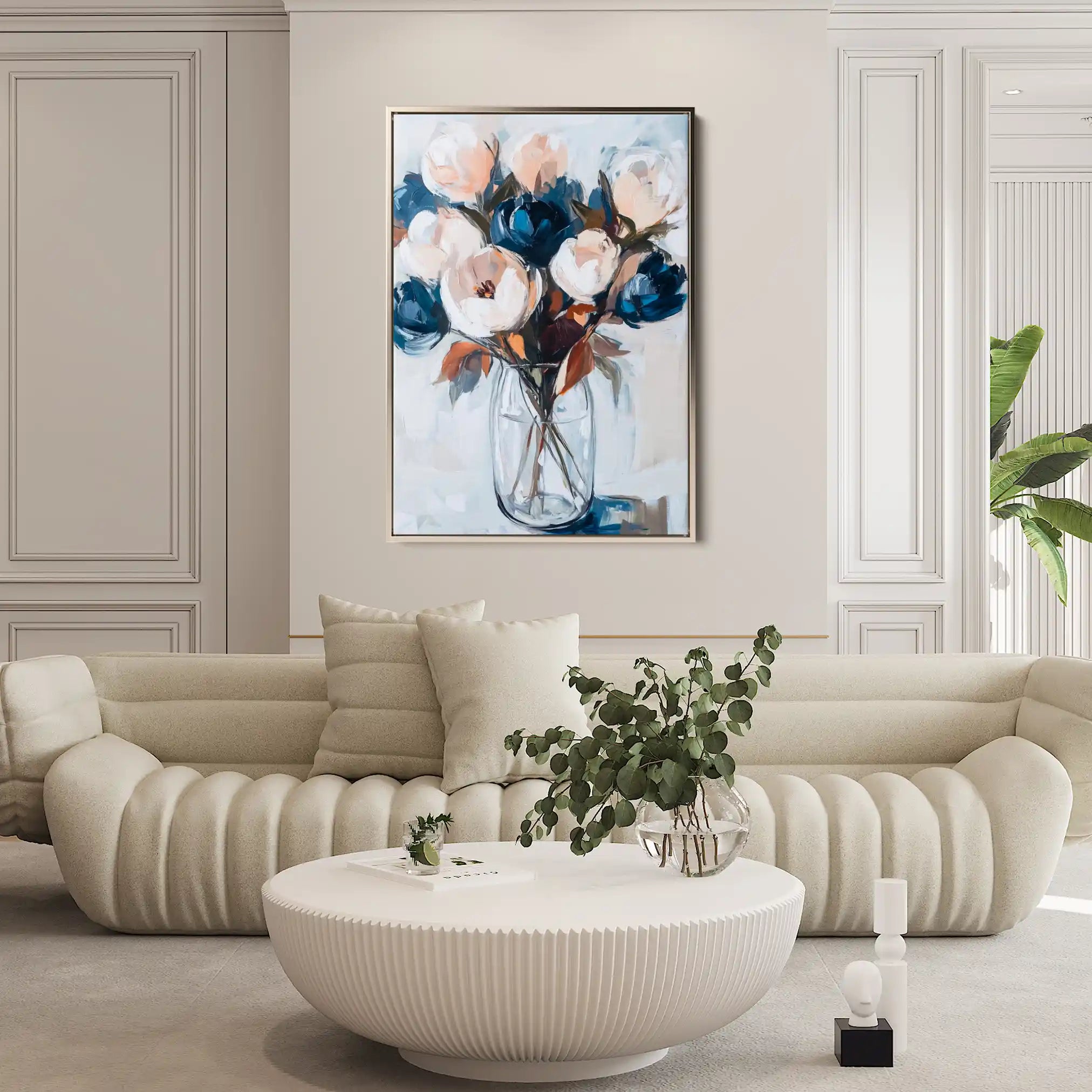 Floral Canvas Wall Art WAD1411-F 90 x 60 cm / Stretched on hidden frame