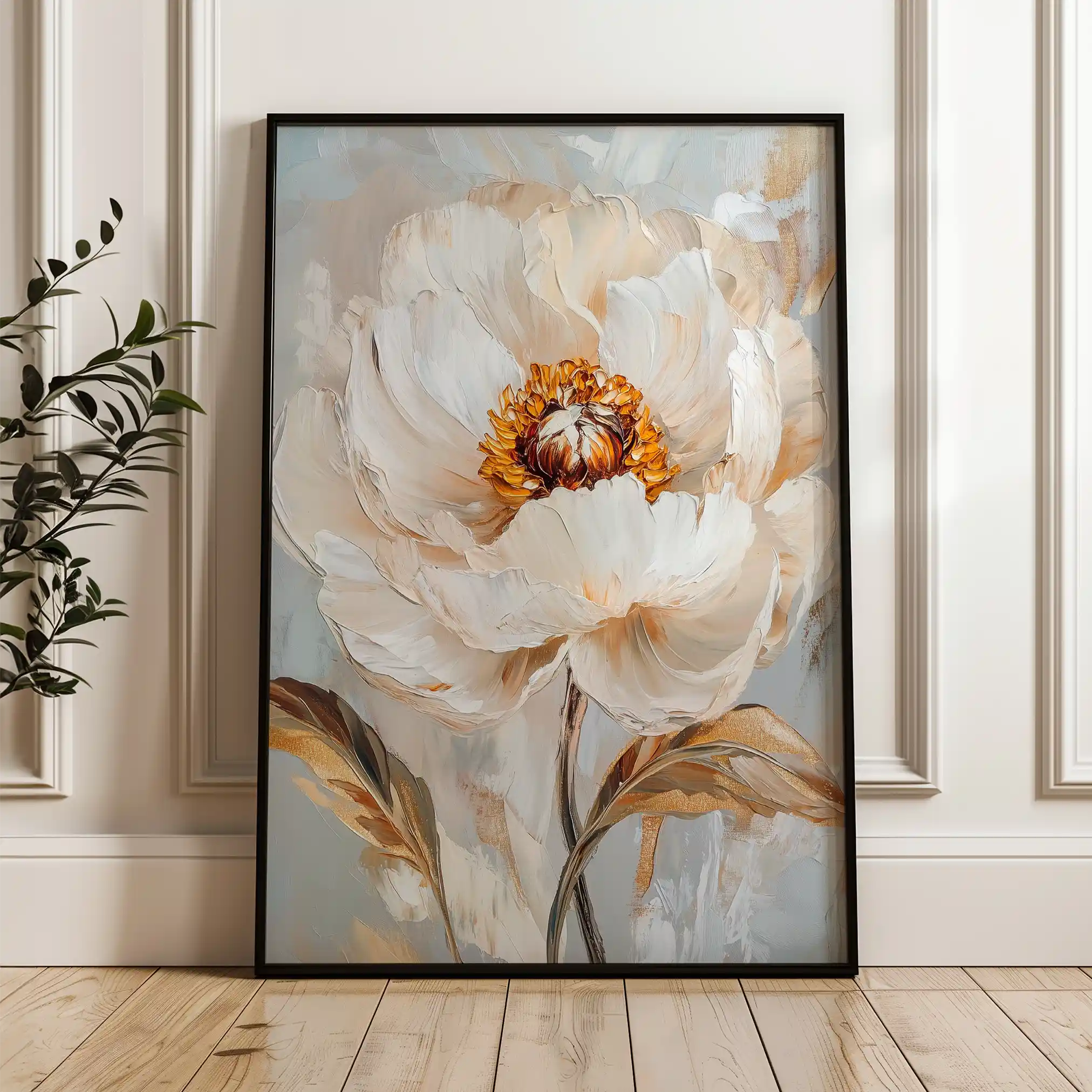 Floral Canvas Wall Art WAD1418-F 90 x 60 cm / Stretched on hidden frame