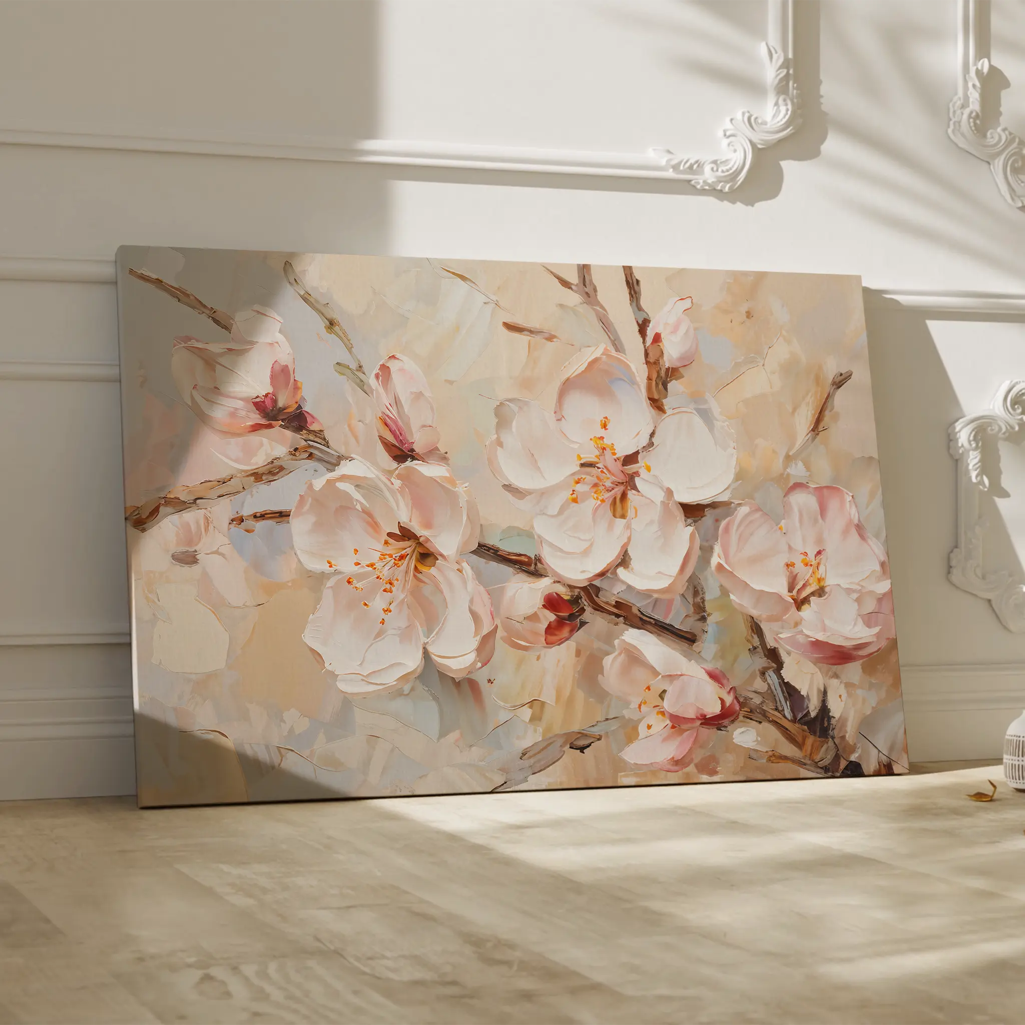 Floral Canvas Wall Art WAD142-F 90 x 60 cm / Stretched on hidden frame