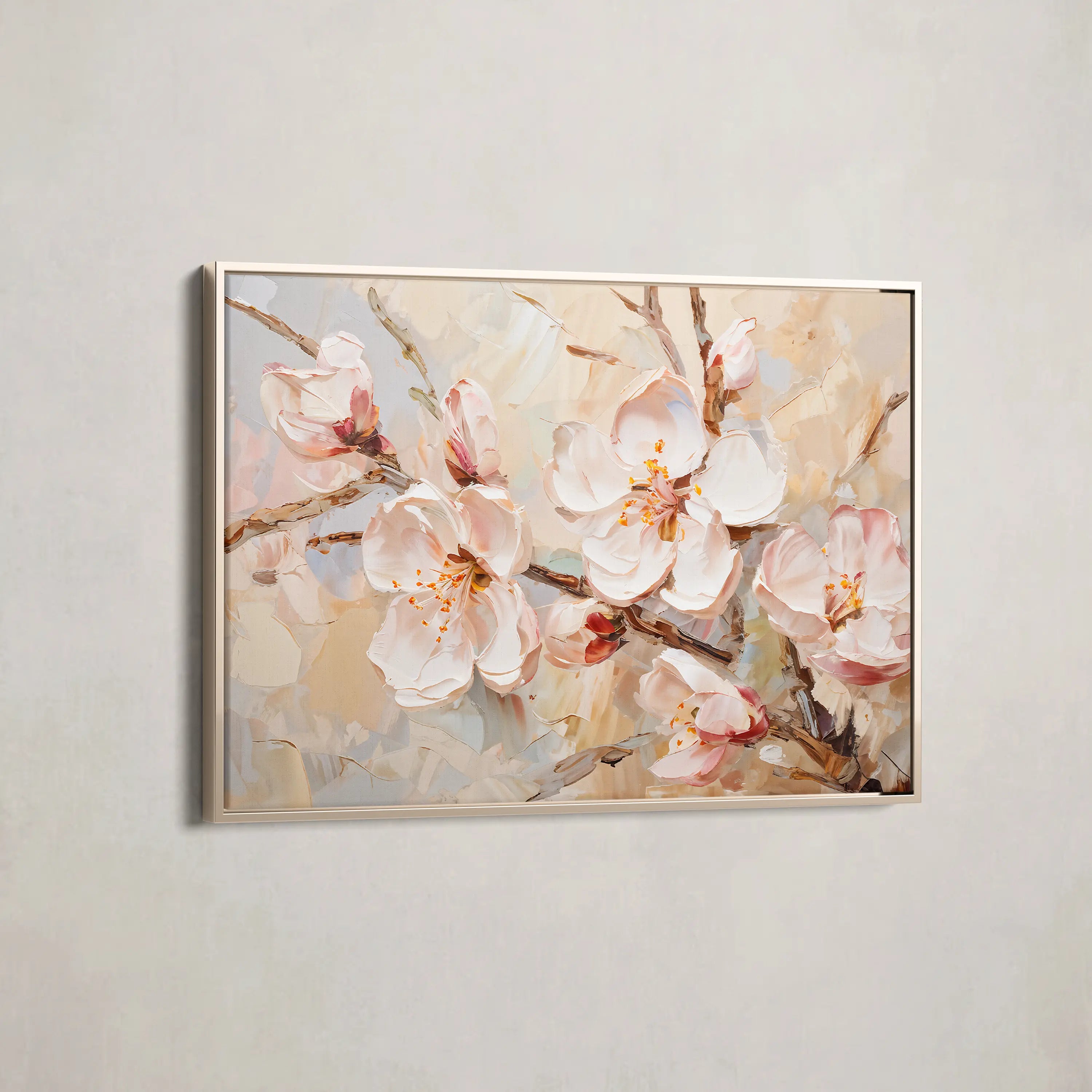 Floral Canvas Wall Art WAD142-F 90 x 60 cm / Stretched on hidden frame