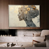 Portrait 142 Canvas Art 90 x 60 cm / Stretched on hidden frame
