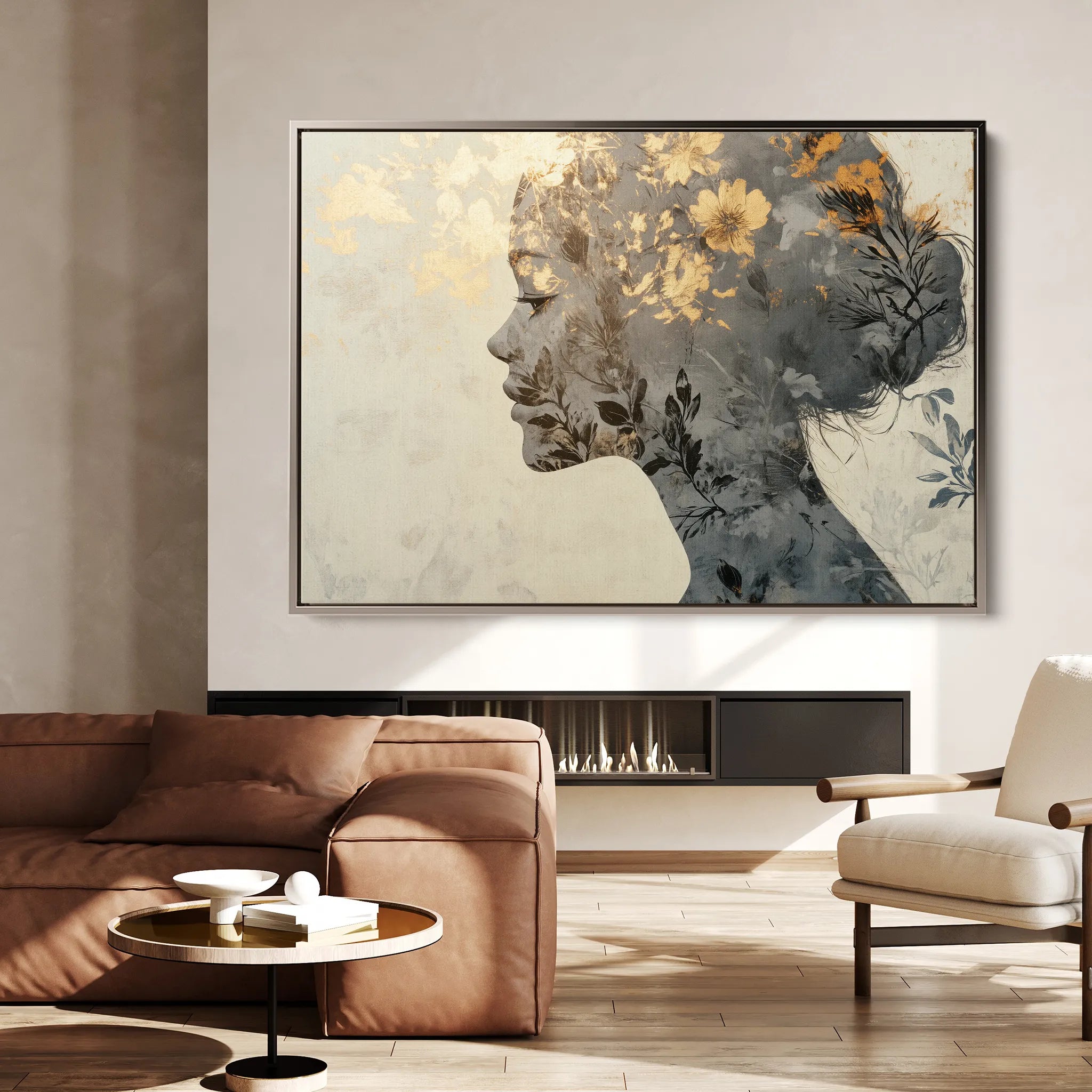 Portrait Canvas Wall Art WAD142-P 90 x 60 cm / Stretched on hidden frame
