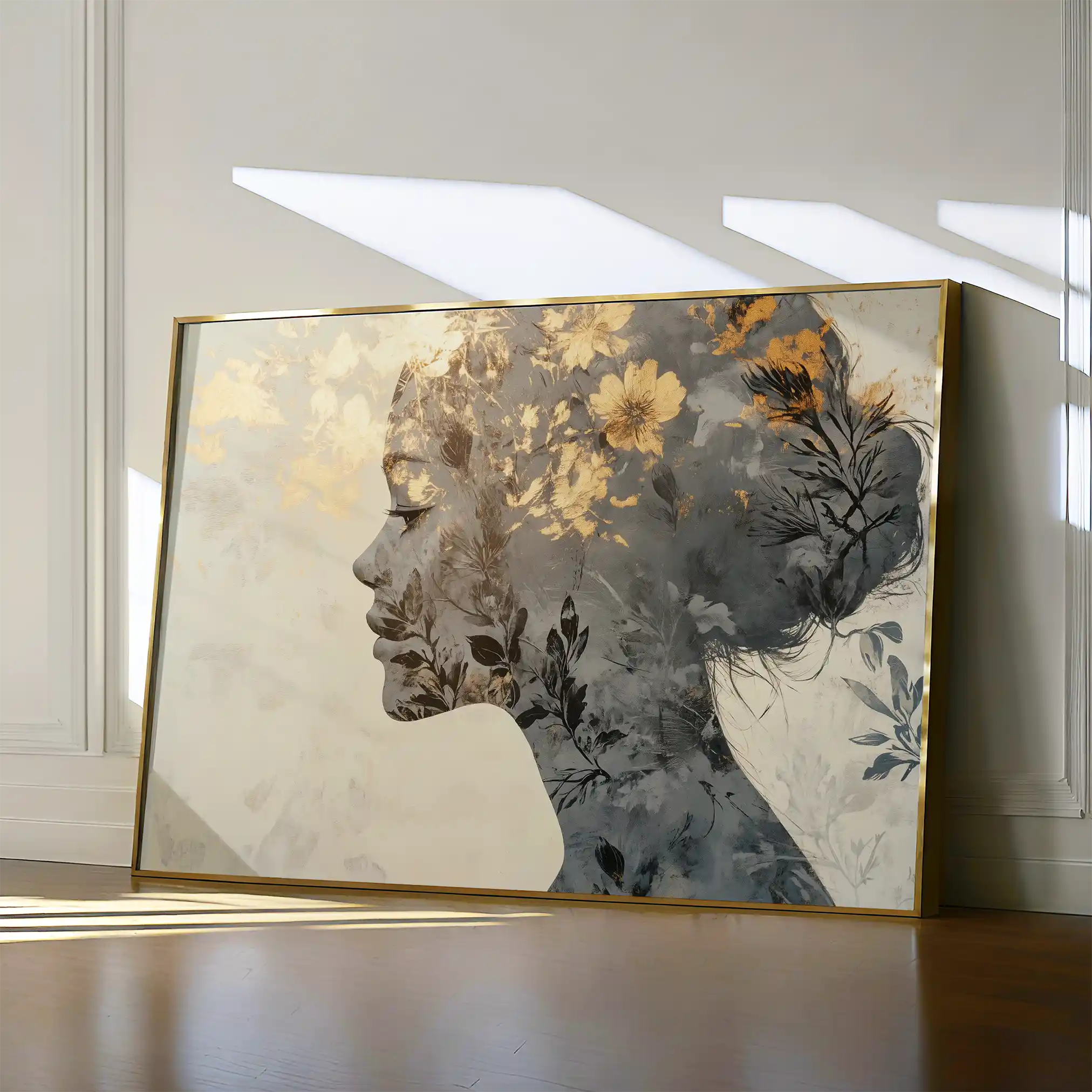 Portrait 142 Canvas Art 90 x 60 cm / Stretched on hidden frame