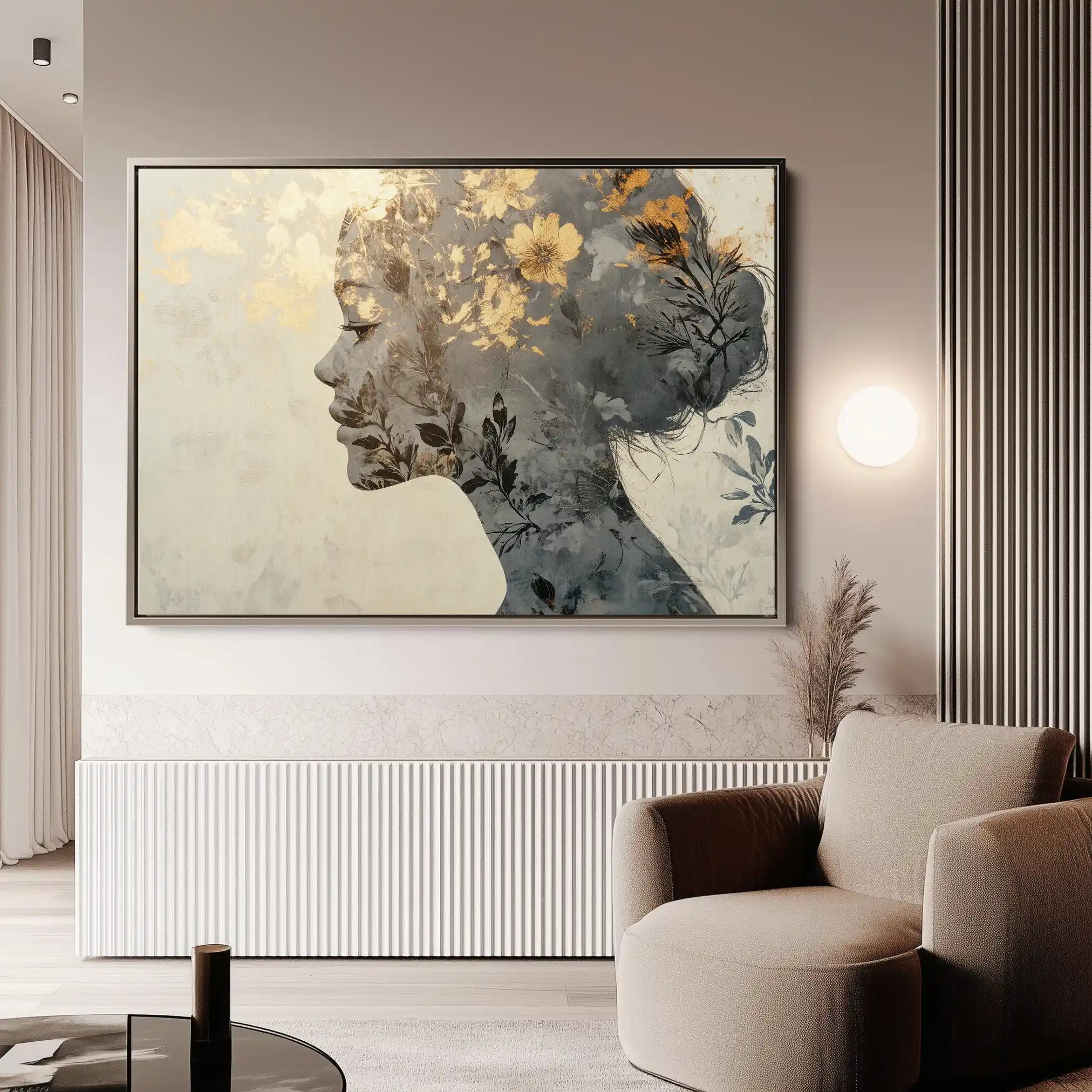 Portrait 142 Canvas Art 90 x 60 cm / Stretched on hidden frame