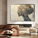 Portrait 142 Canvas Art 90 x 60 cm / Stretched on hidden frame
