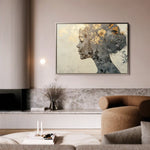 Portrait 142 Canvas Art 90 x 60 cm / Stretched on hidden frame