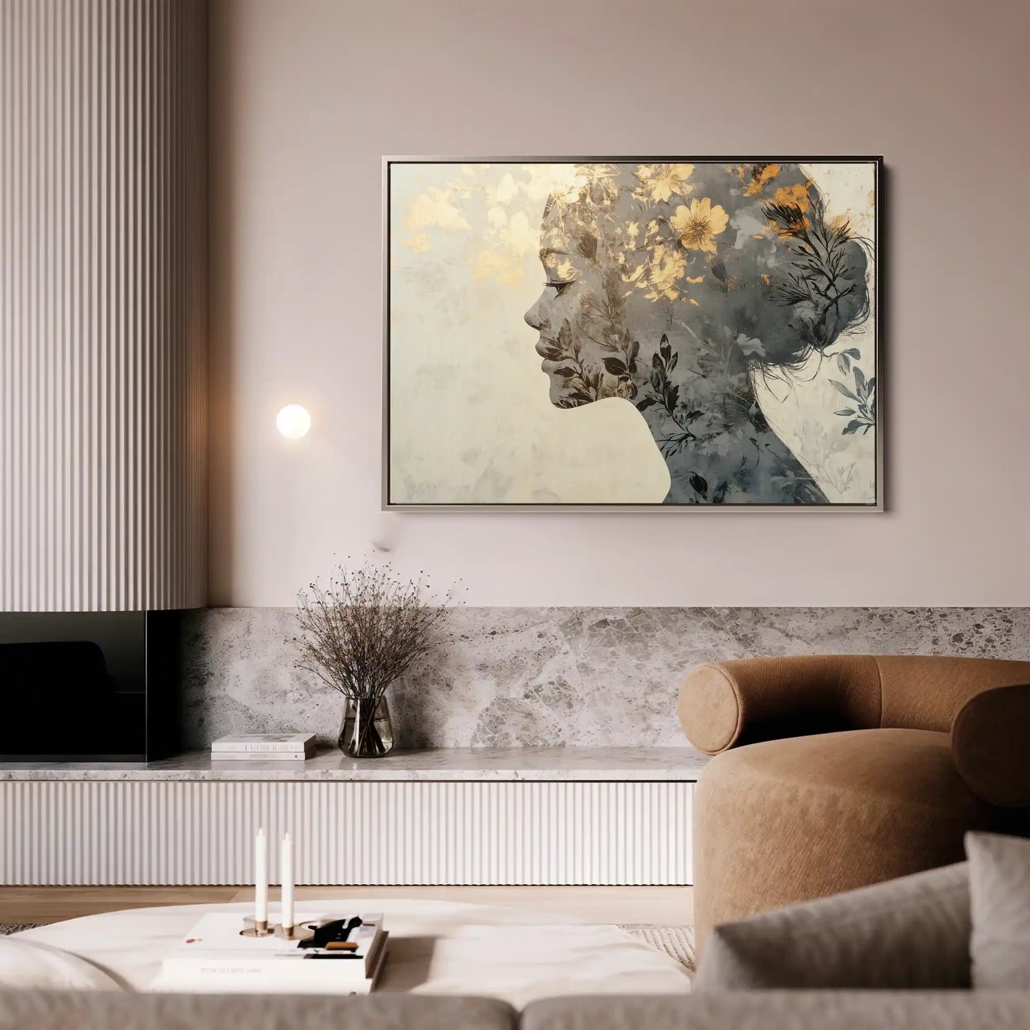 Portrait 142 Canvas Art 90 x 60 cm / Stretched on hidden frame