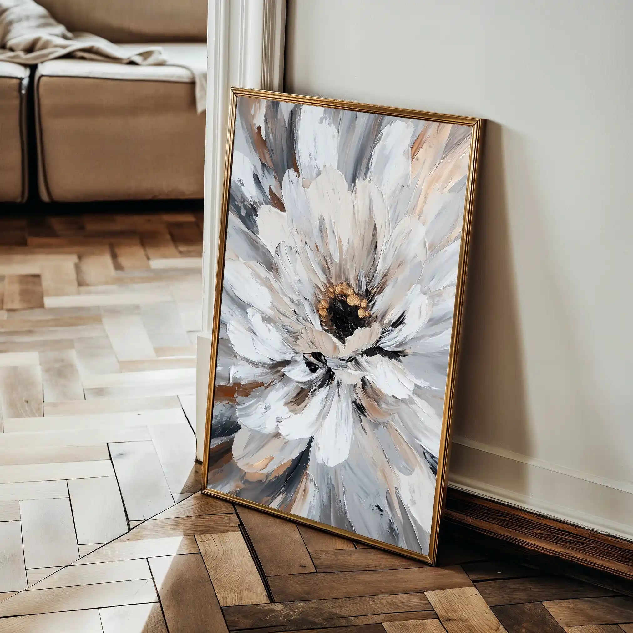 Floral Canvas Wall Art WAD1420-F 90 x 60 cm / Stretched on hidden frame