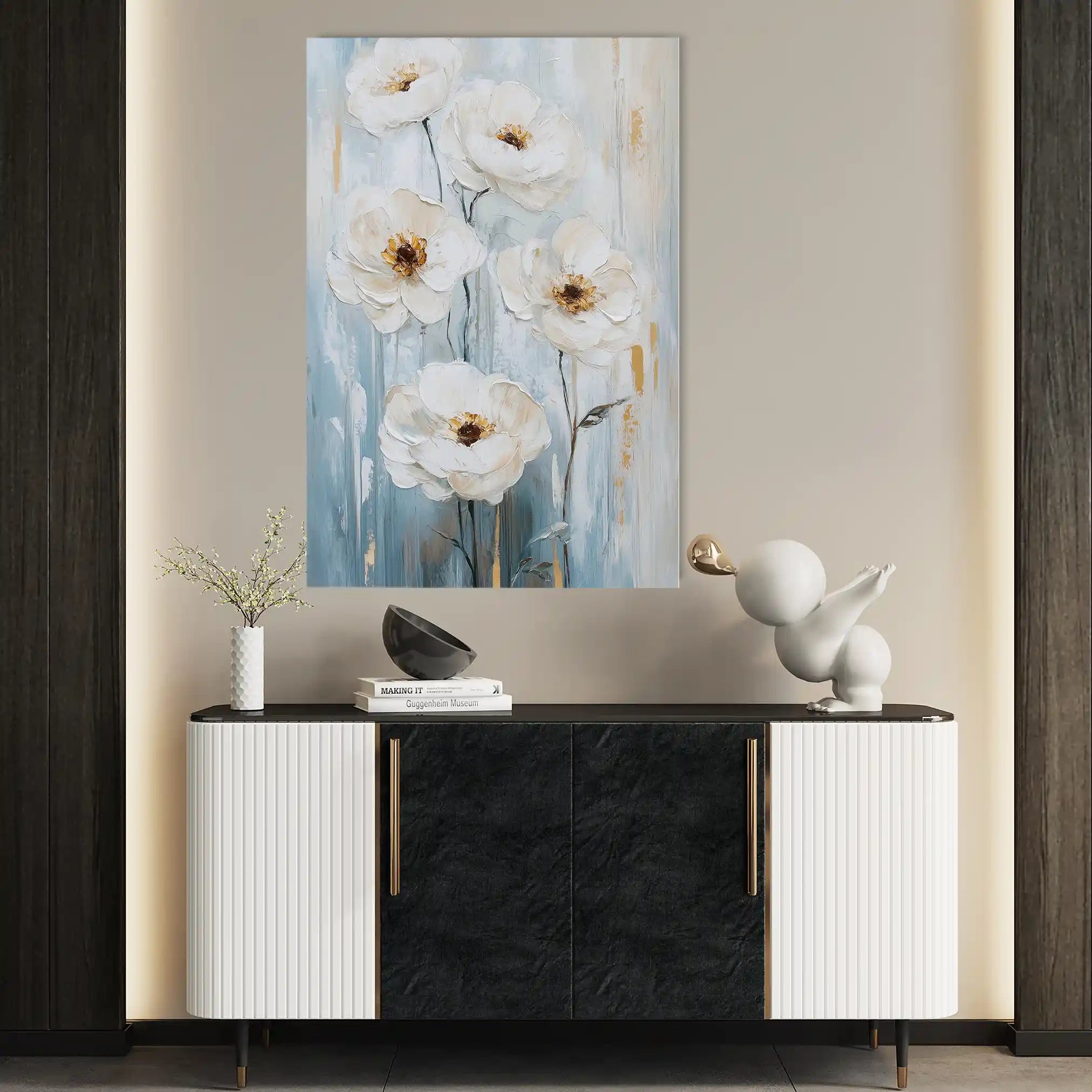 Floral Canvas Wall Art WAD1421-F 90 x 60 cm / Stretched on hidden frame