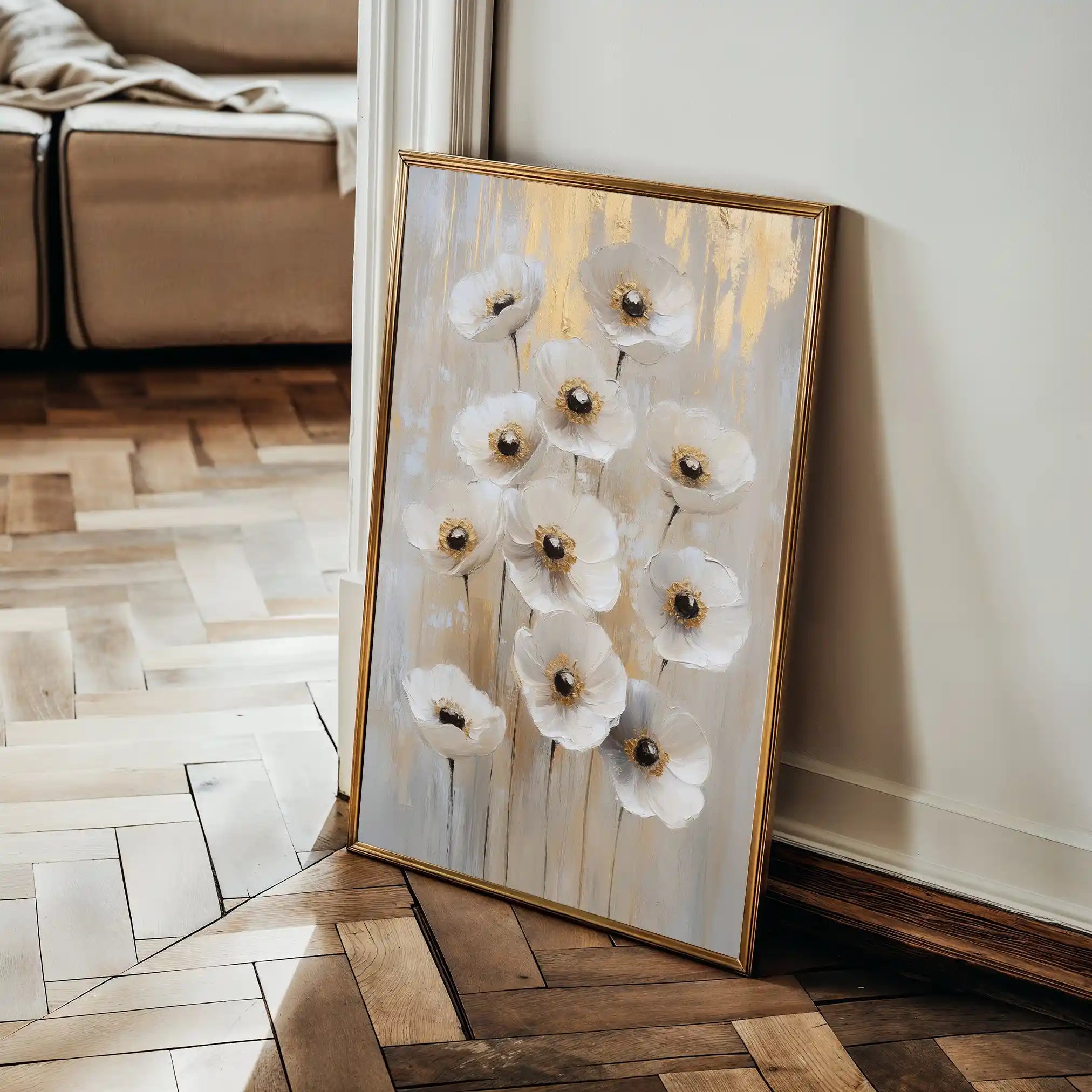 Floral Canvas Wall Art WAD1423-F 90 x 60 cm / Stretched on hidden frame
