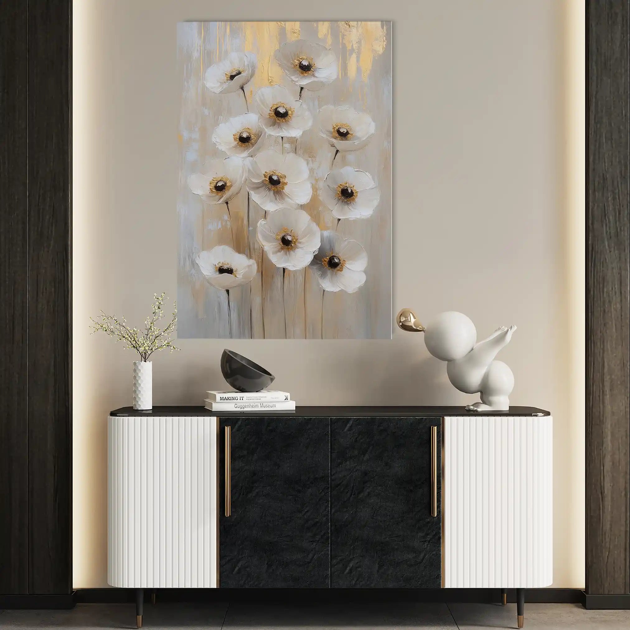 Floral Canvas Wall Art WAD1423-F 90 x 60 cm / Stretched on hidden frame