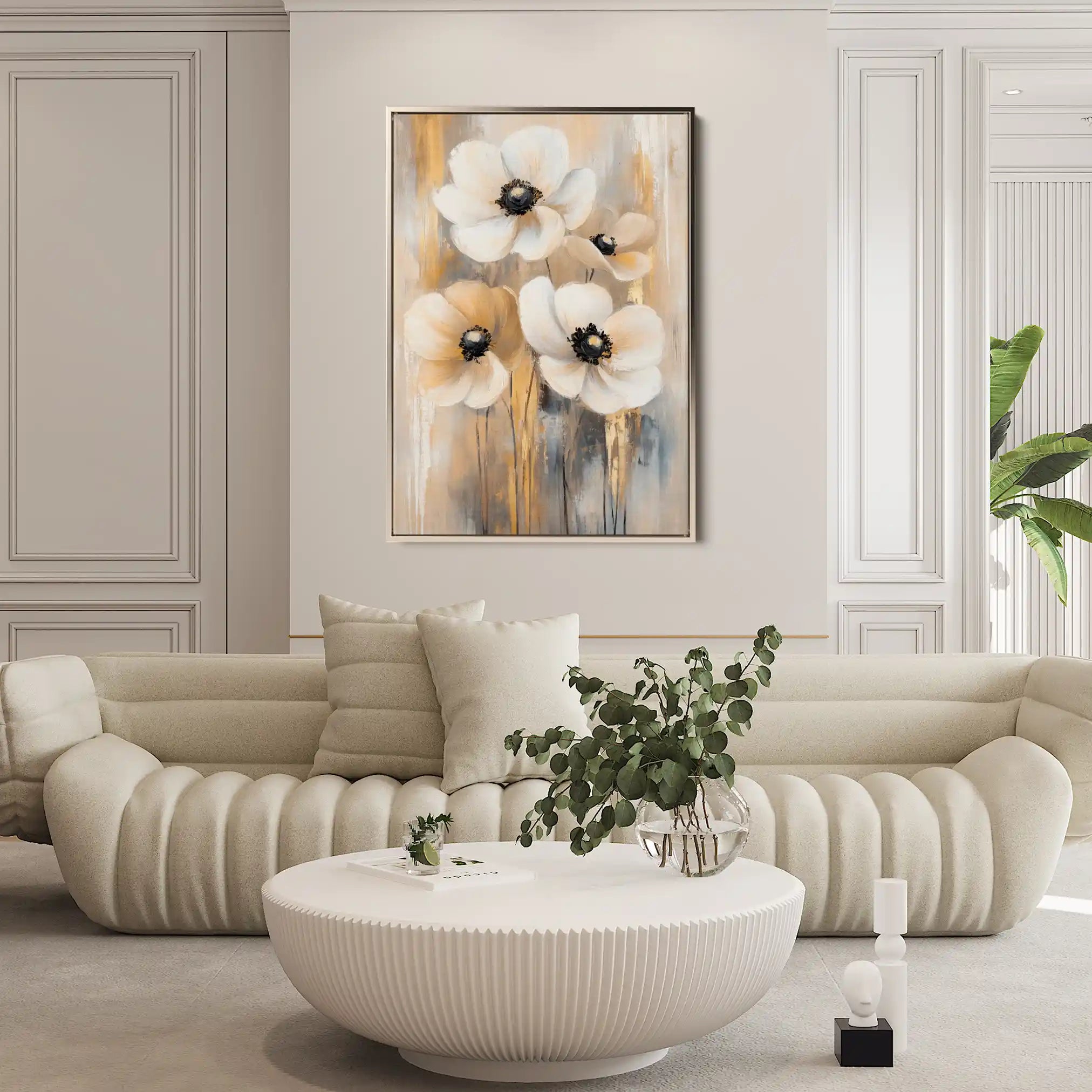 Floral Canvas Wall Art WAD1424-F 90 x 60 cm / Stretched on hidden frame