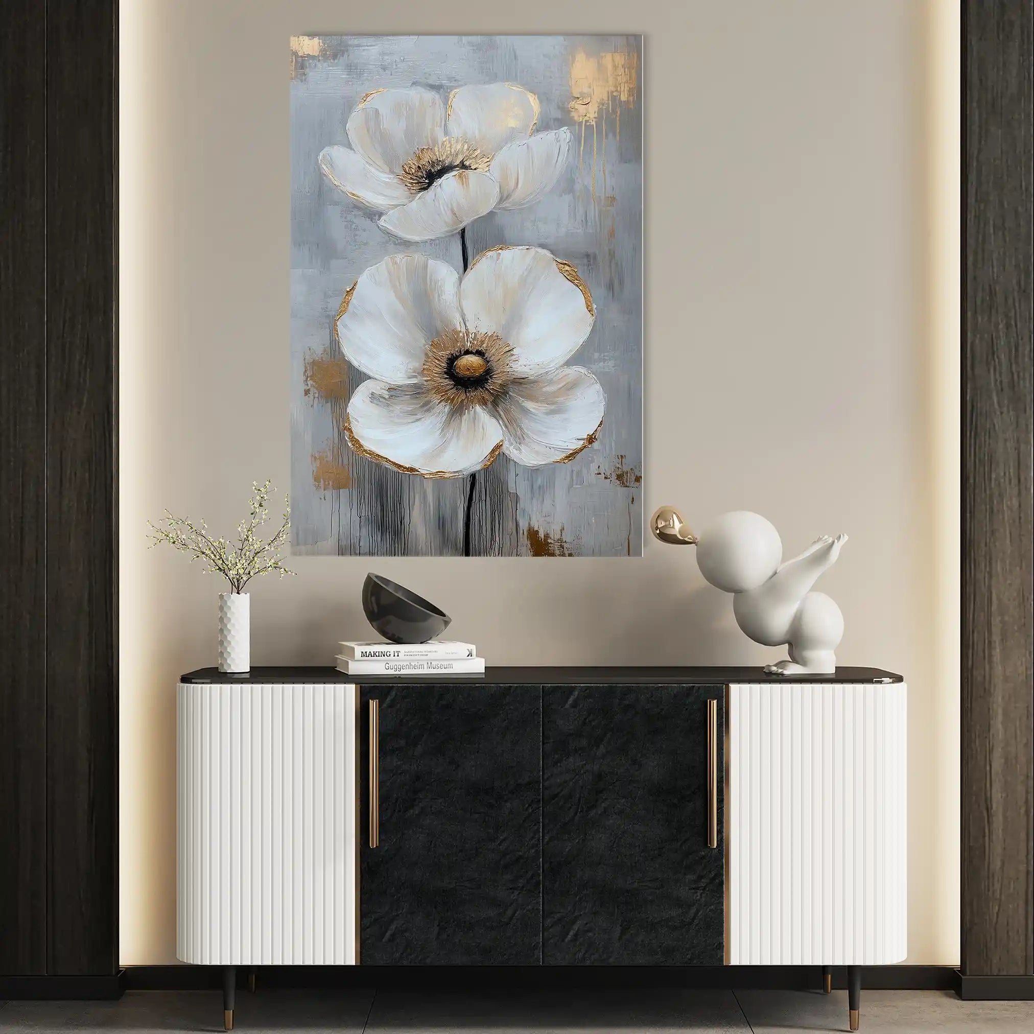 Floral Canvas Wall Art WAD1425-F 90 x 60 cm / Stretched on hidden frame