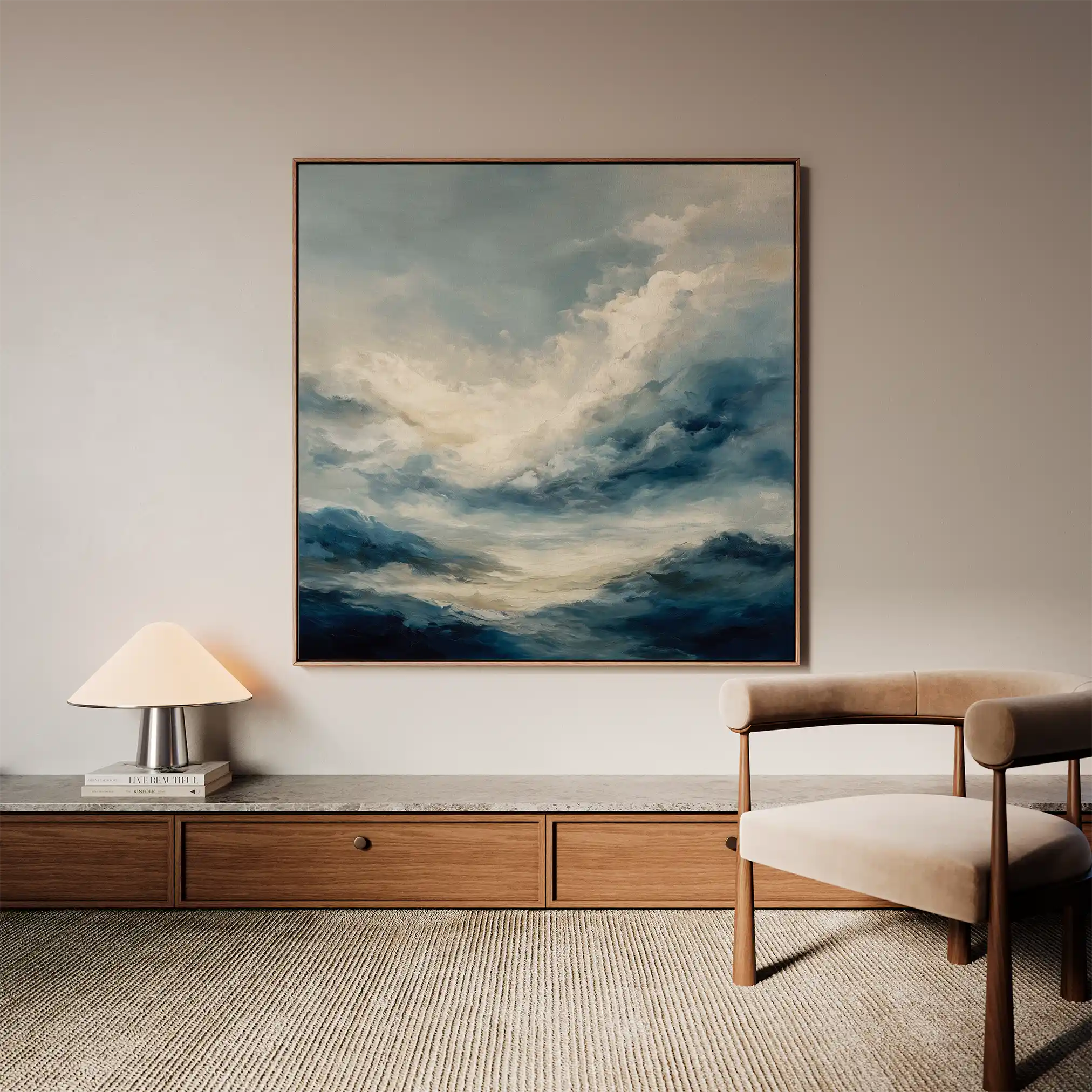 Abstract 1428 Canvas Art 60 x 60 cm / Stretched on hidden frame