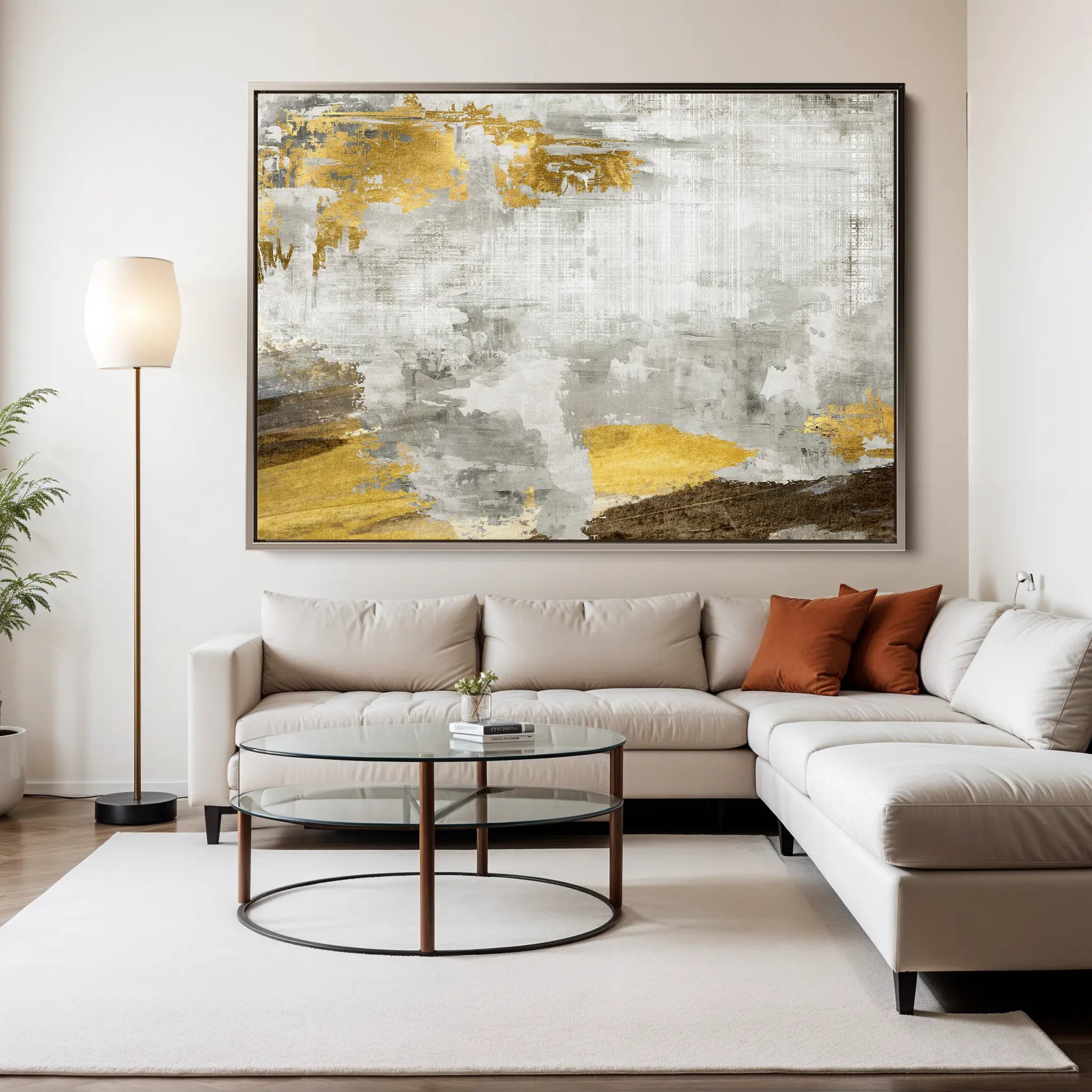 Abstract Canvas Wall Art WAD143-A 90 x 60 cm / Stretched on hidden frame