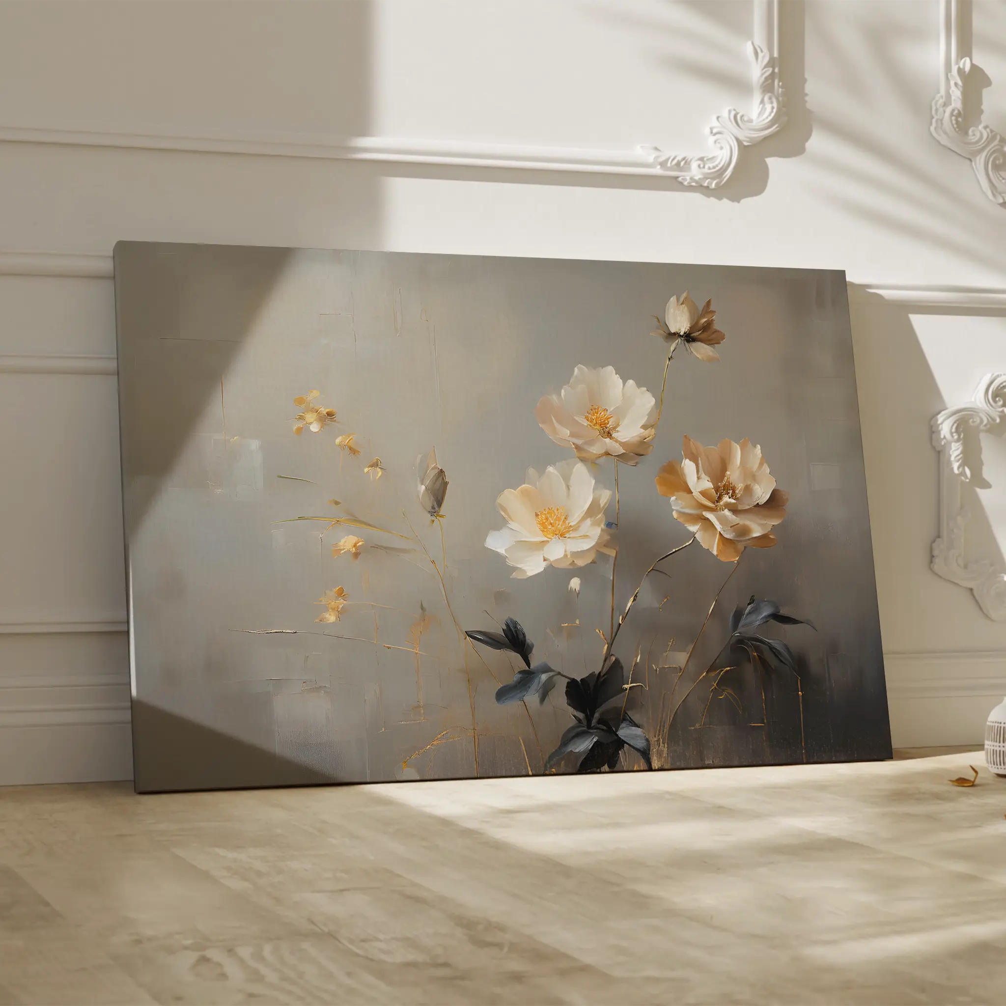 Floral Canvas Wall Art WAD143-F 90 x 60 cm / Stretched on hidden frame