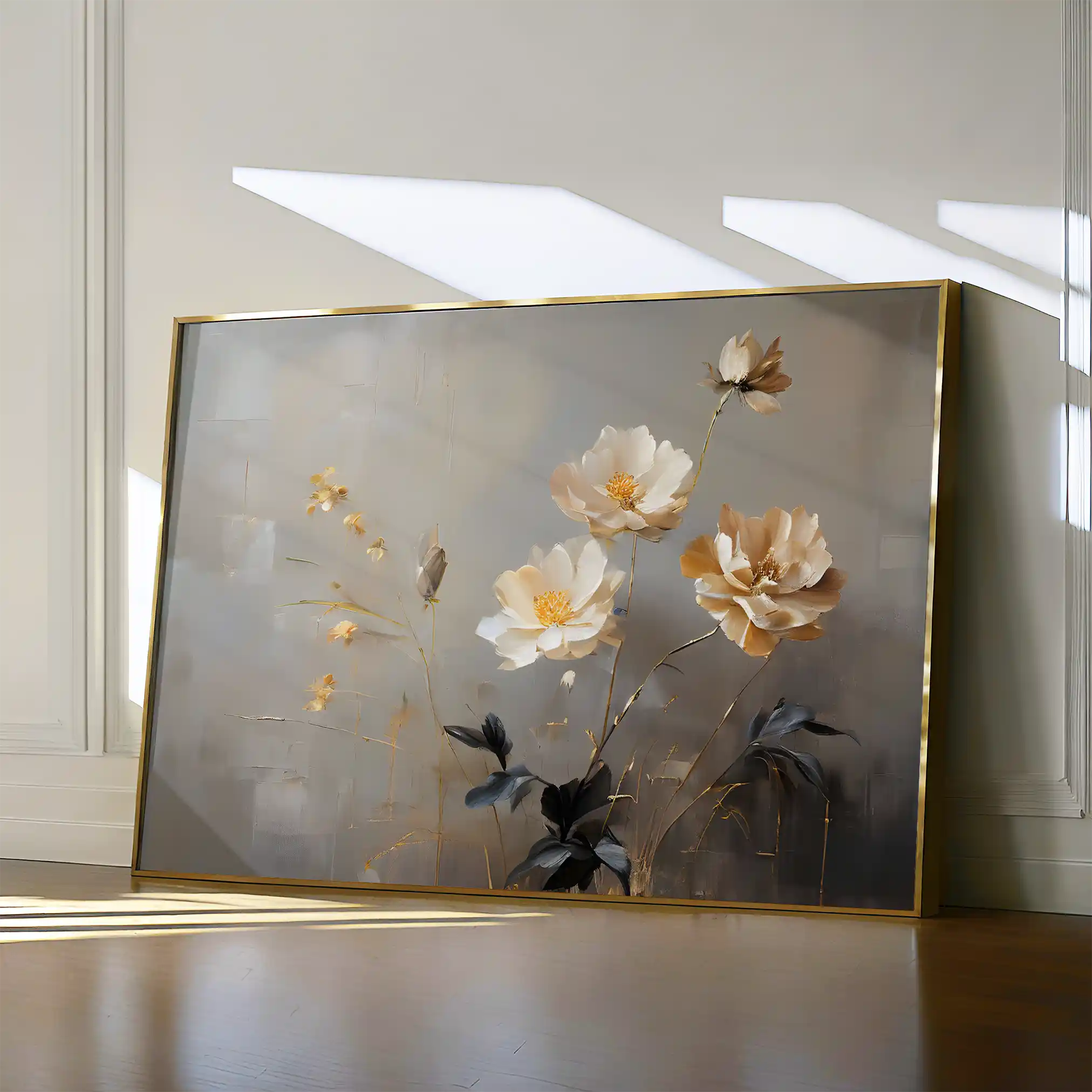 Floral Canvas Wall Art WAD143-F 90 x 60 cm / Stretched on hidden frame