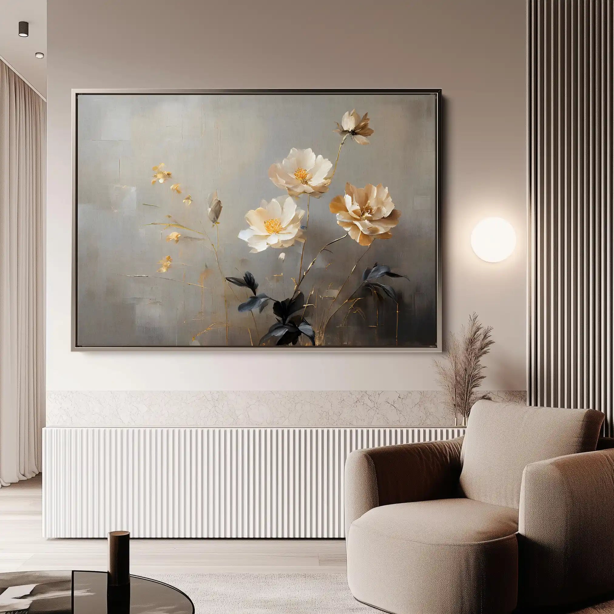 Floral Canvas Wall Art WAD143-F 90 x 60 cm / Stretched on hidden frame