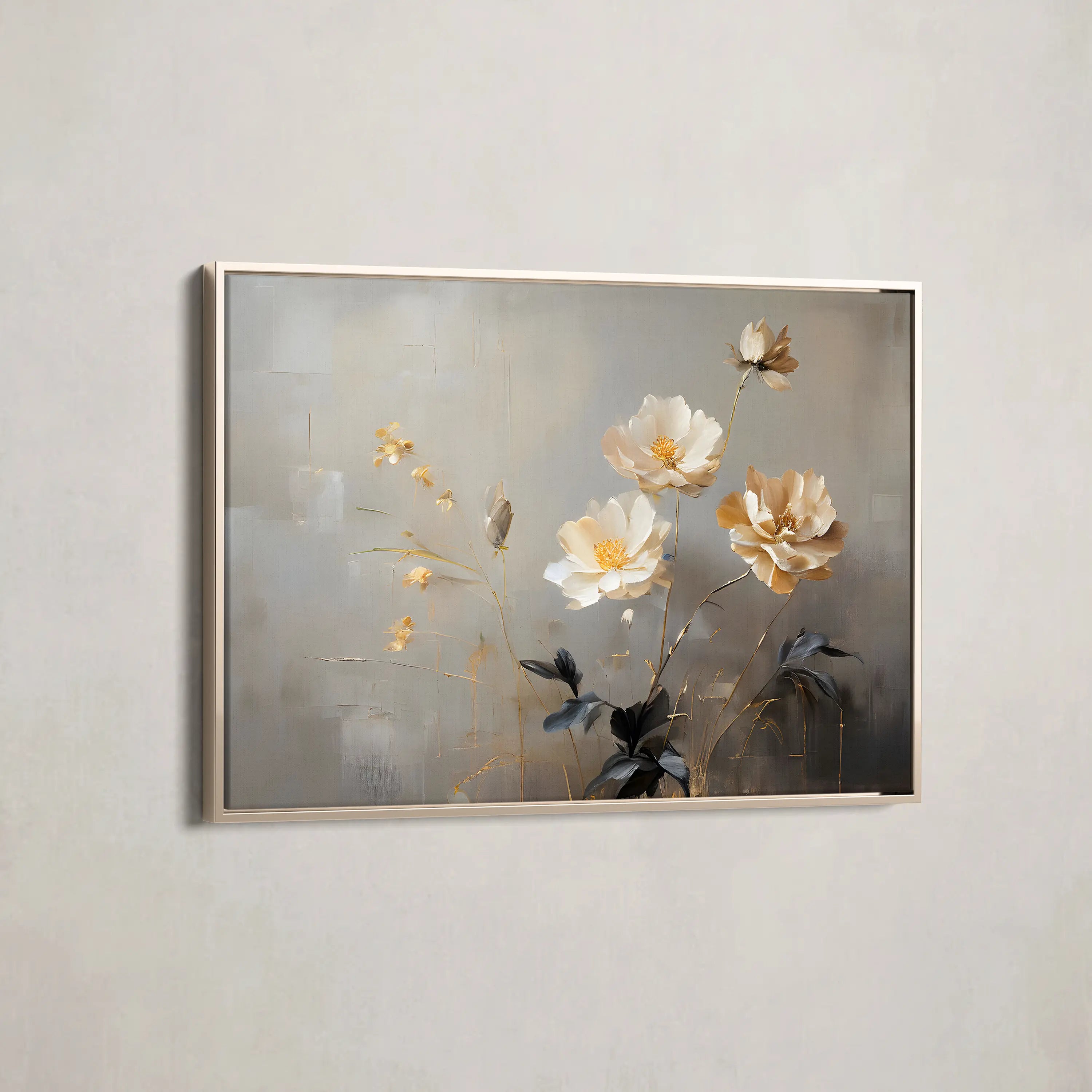 Floral Canvas Wall Art WAD143-F 90 x 60 cm / Stretched on hidden frame