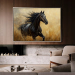Horses 143 Canvas Art 90 x 60 cm / Stretched on hidden frame