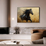 Horses 143 Canvas Art 90 x 60 cm / Stretched on hidden frame