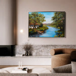 Landscape 143 Canvas Art 90 x 60 cm / Stretched on hidden frame