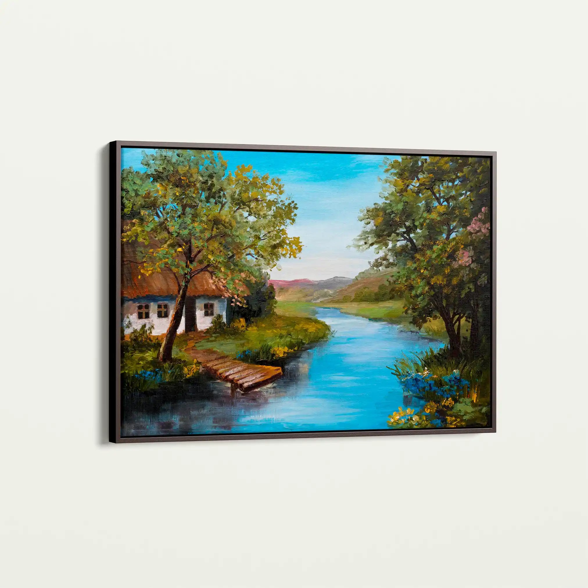 Landscape 143 Canvas Art 90 x 60 cm / Stretched on hidden frame