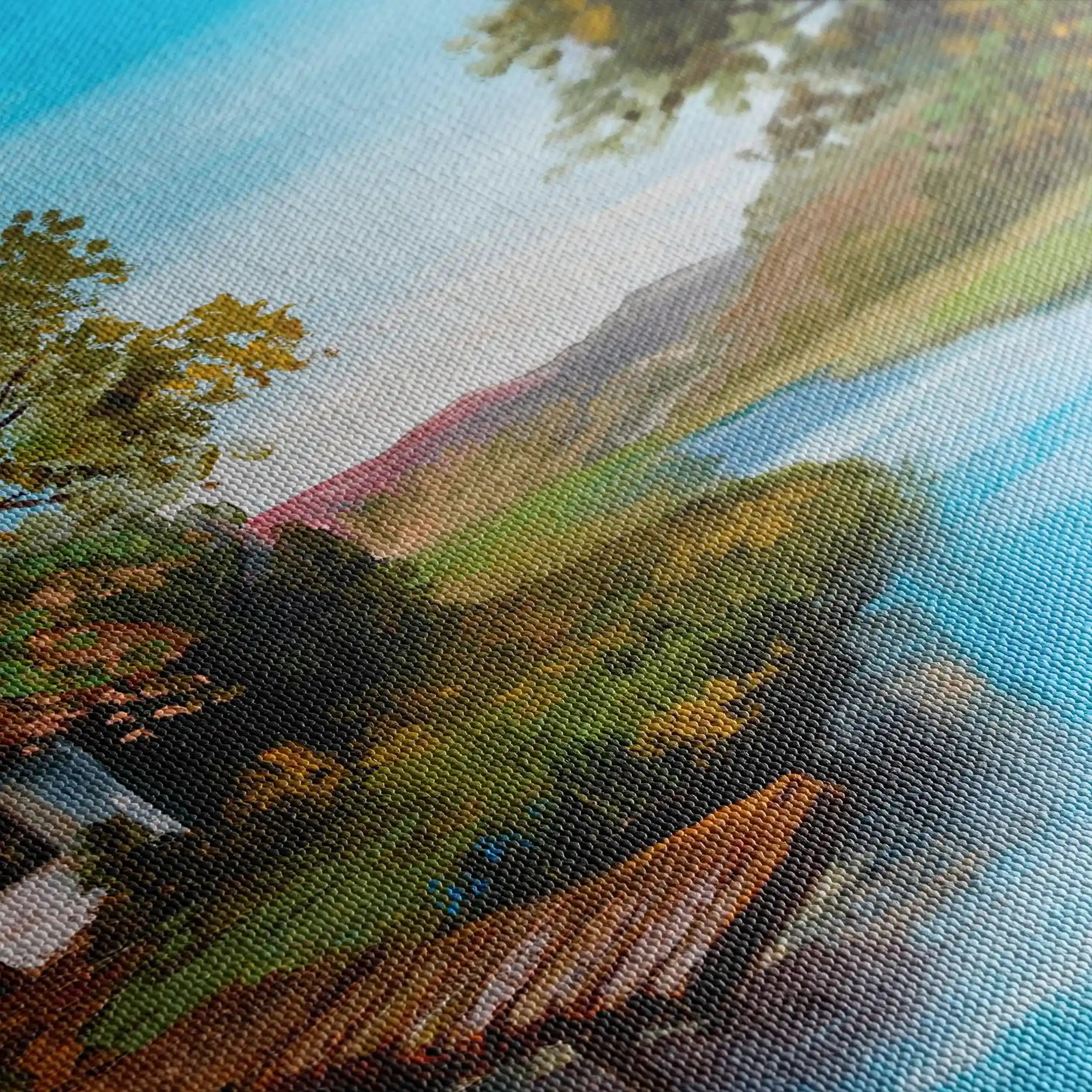 Landscape 143 Canvas Art 90 x 60 cm / Stretched on hidden frame