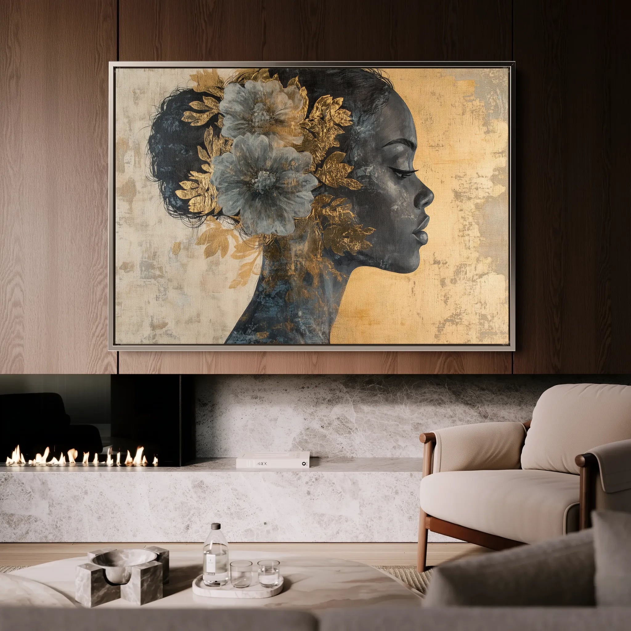 Portrait Canvas Wall Art WAD143-P 90 x 60 cm / Stretched on hidden frame