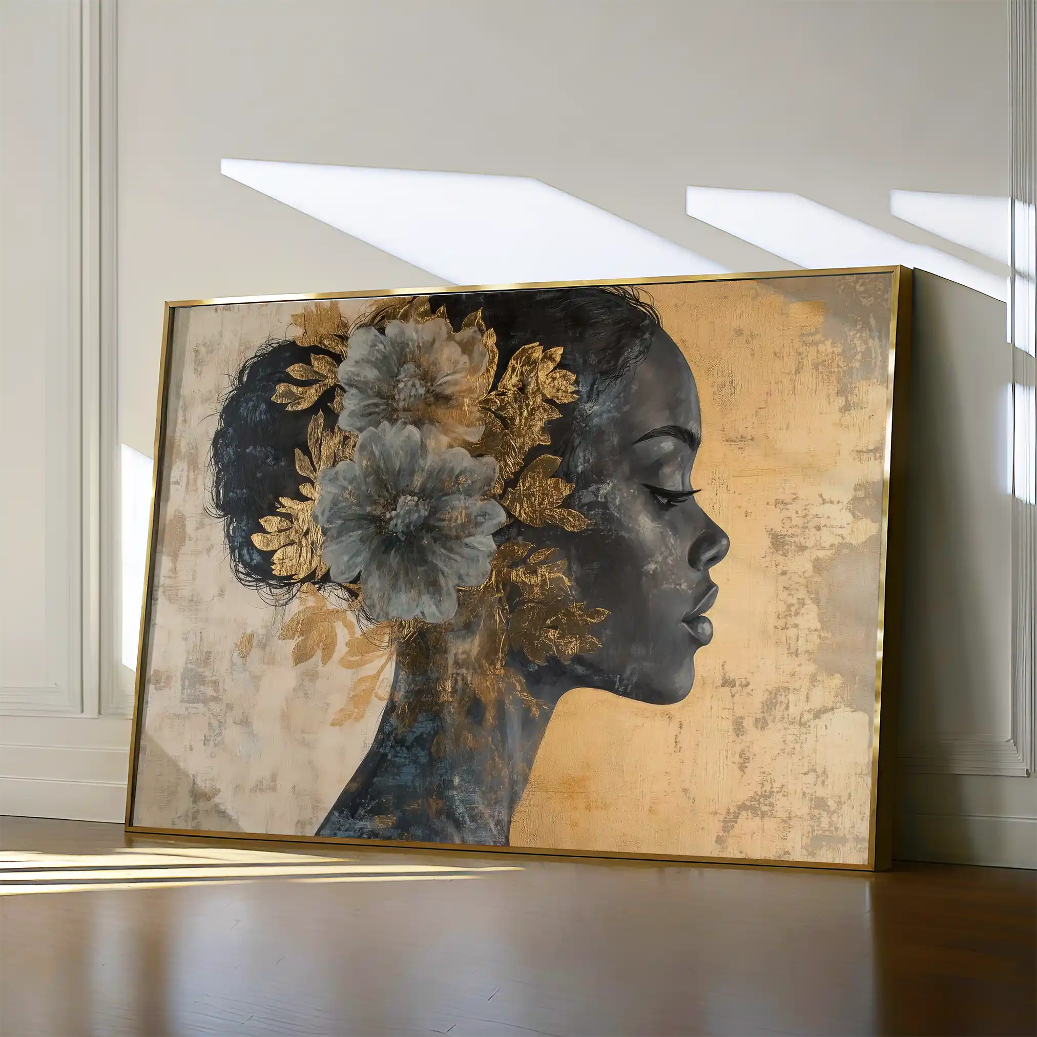 Portrait 143 Canvas Art 90 x 60 cm / Stretched on hidden frame