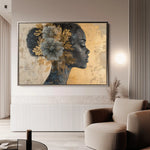 Portrait 143 Canvas Art 90 x 60 cm / Stretched on hidden frame