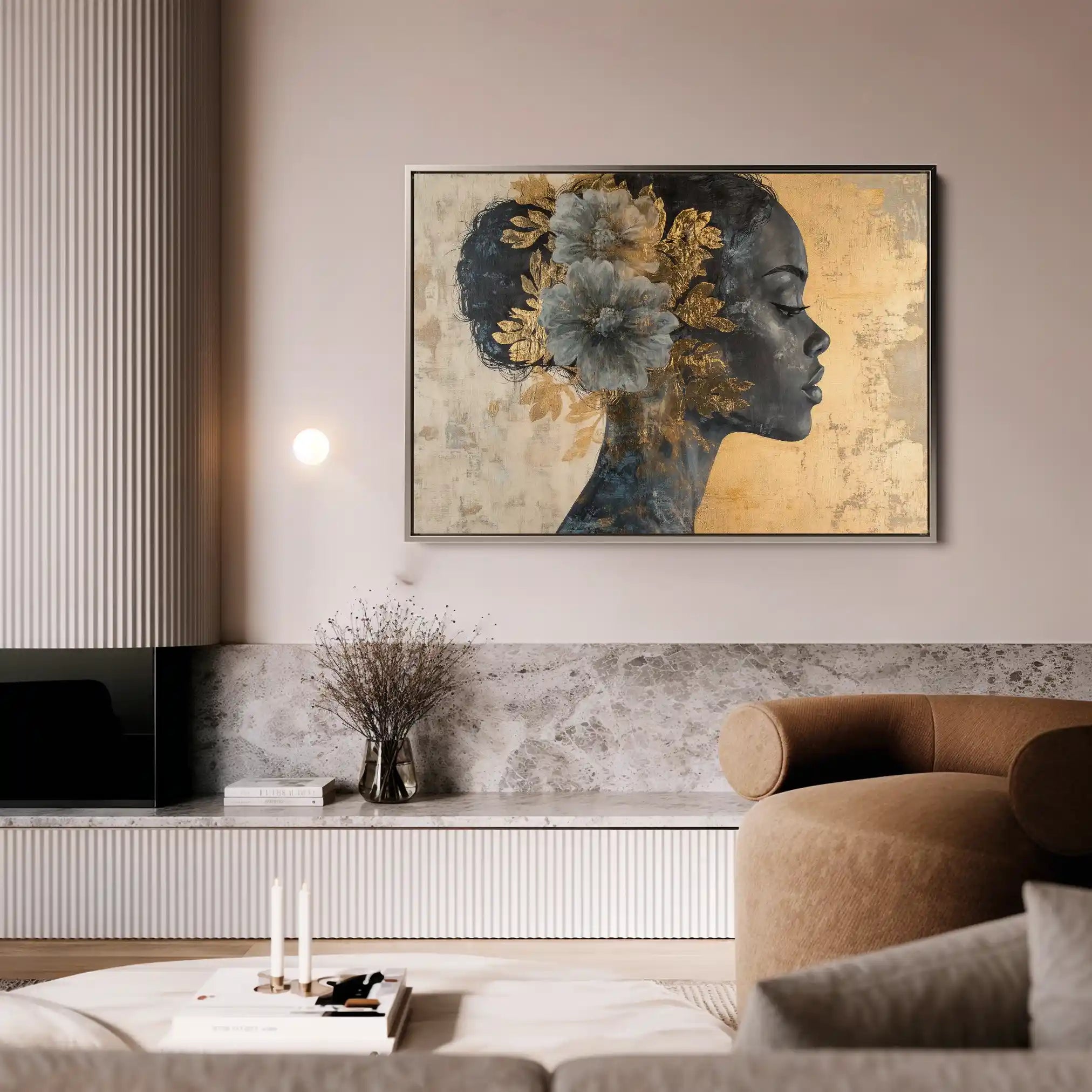 Portrait 143 Canvas Art 90 x 60 cm / Stretched on hidden frame