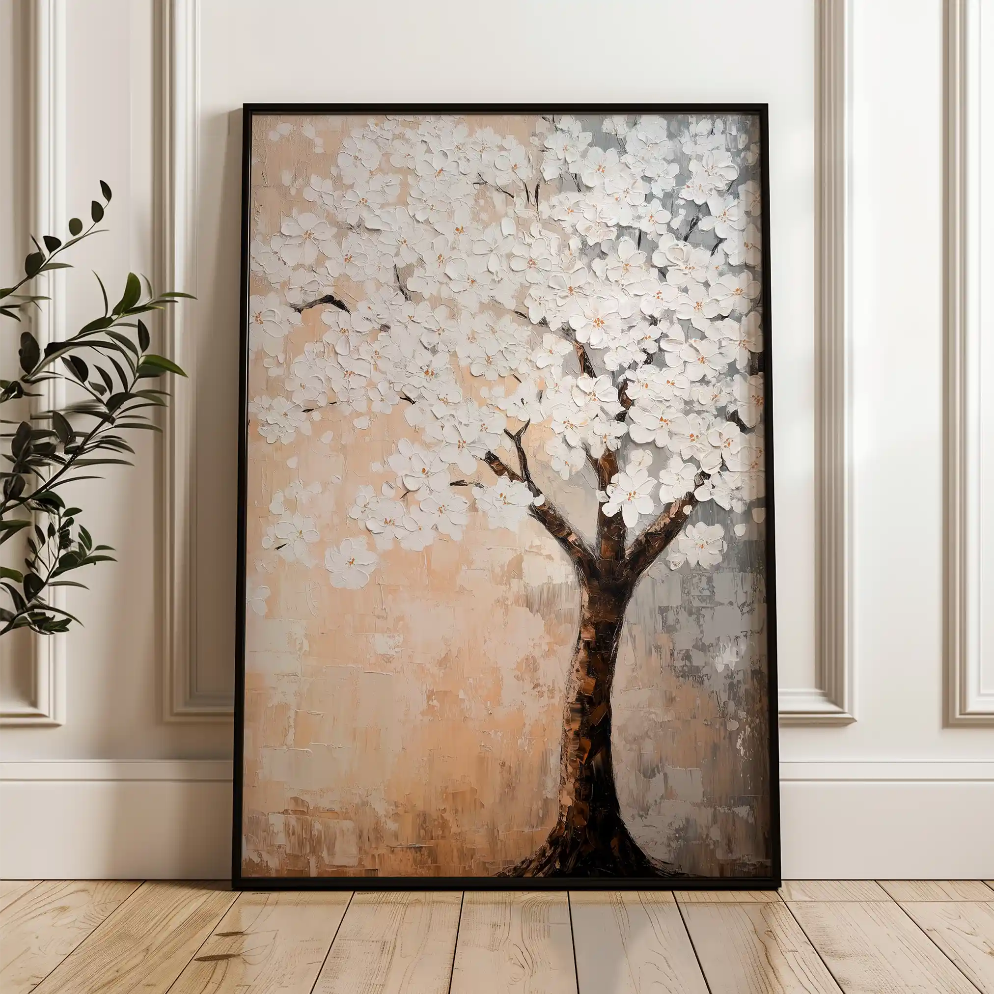 Floral Canvas Wall Art WAD1434-F 90 x 60 cm / Stretched on hidden frame