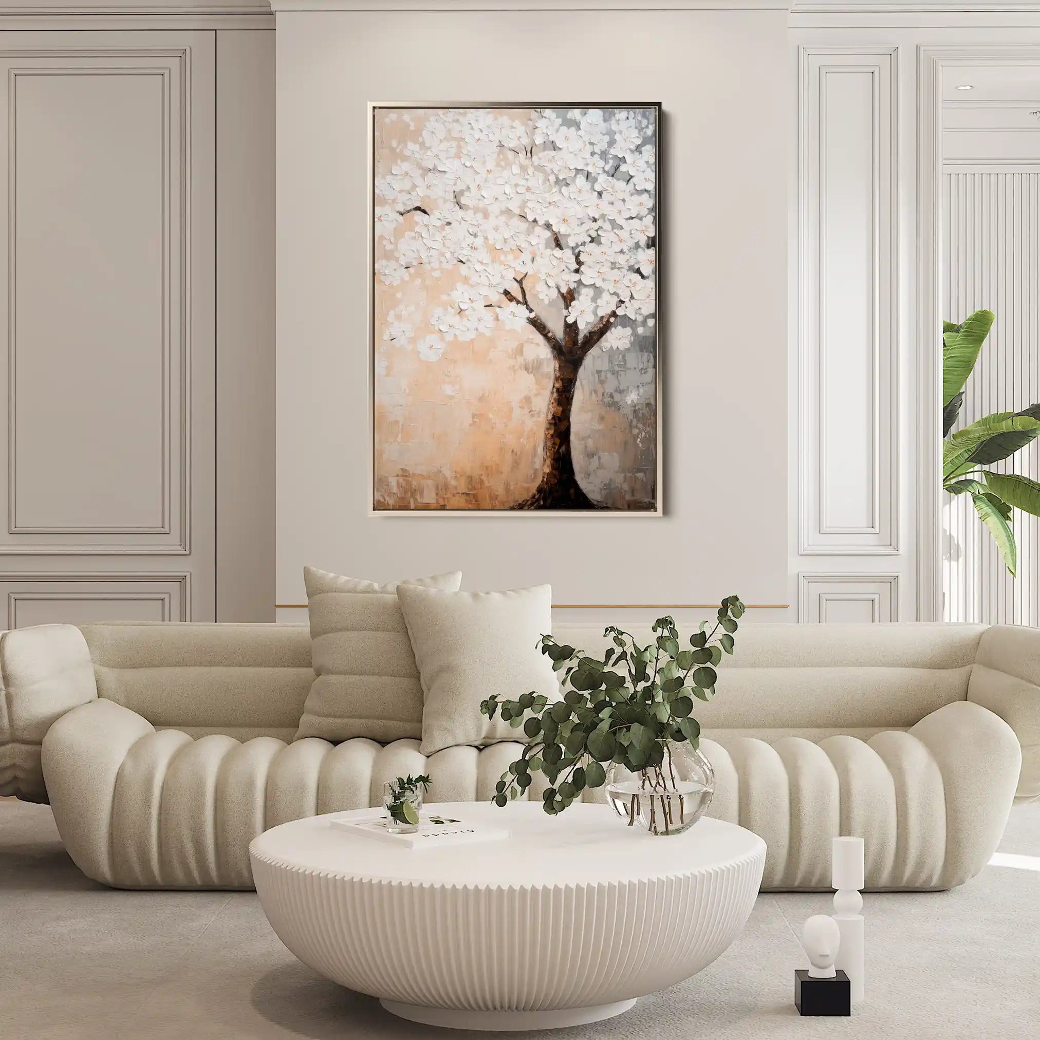 Floral Canvas Wall Art WAD1434-F 90 x 60 cm / Stretched on hidden frame