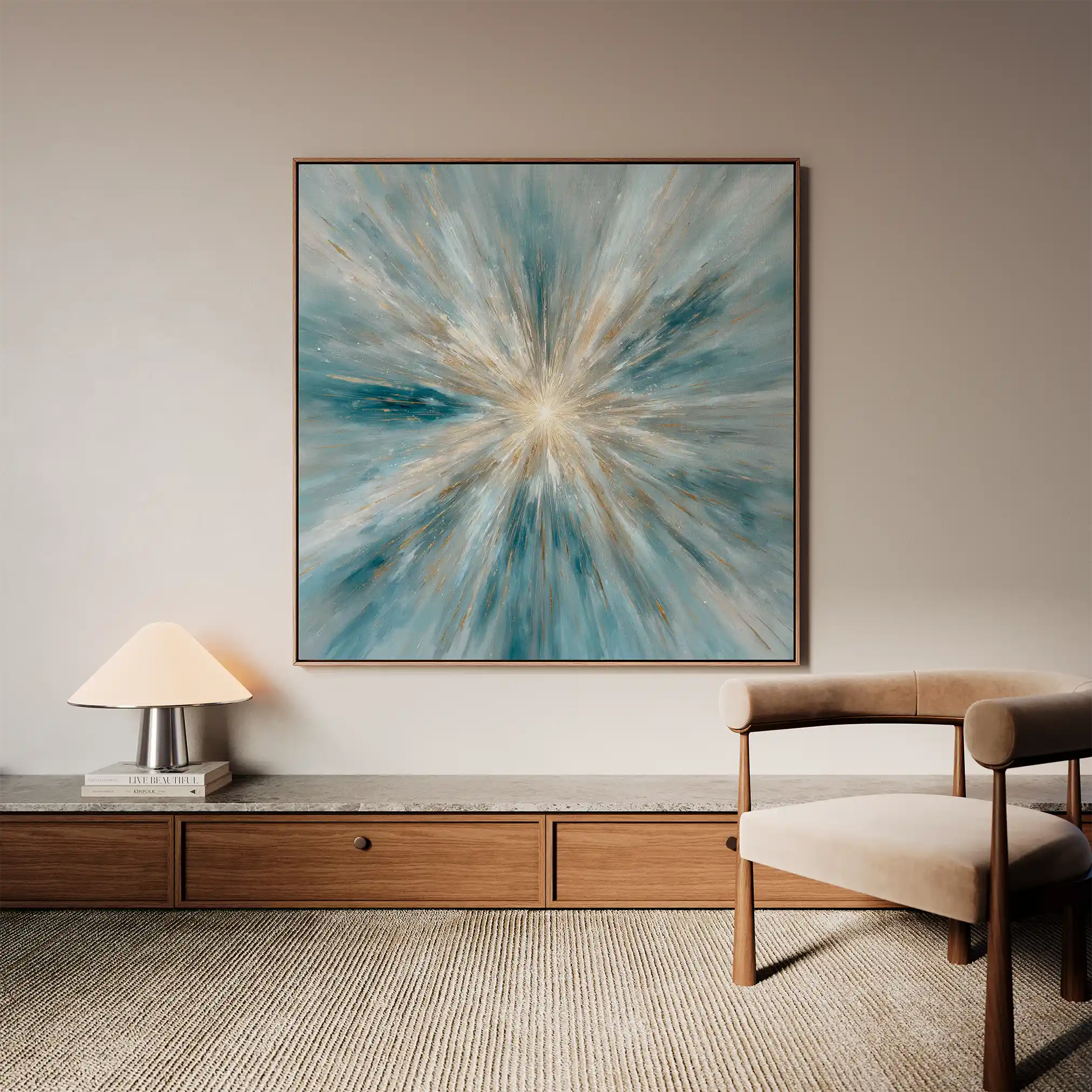 Abstract 1435 Canvas Art 60 x 60 cm / Stretched on hidden frame