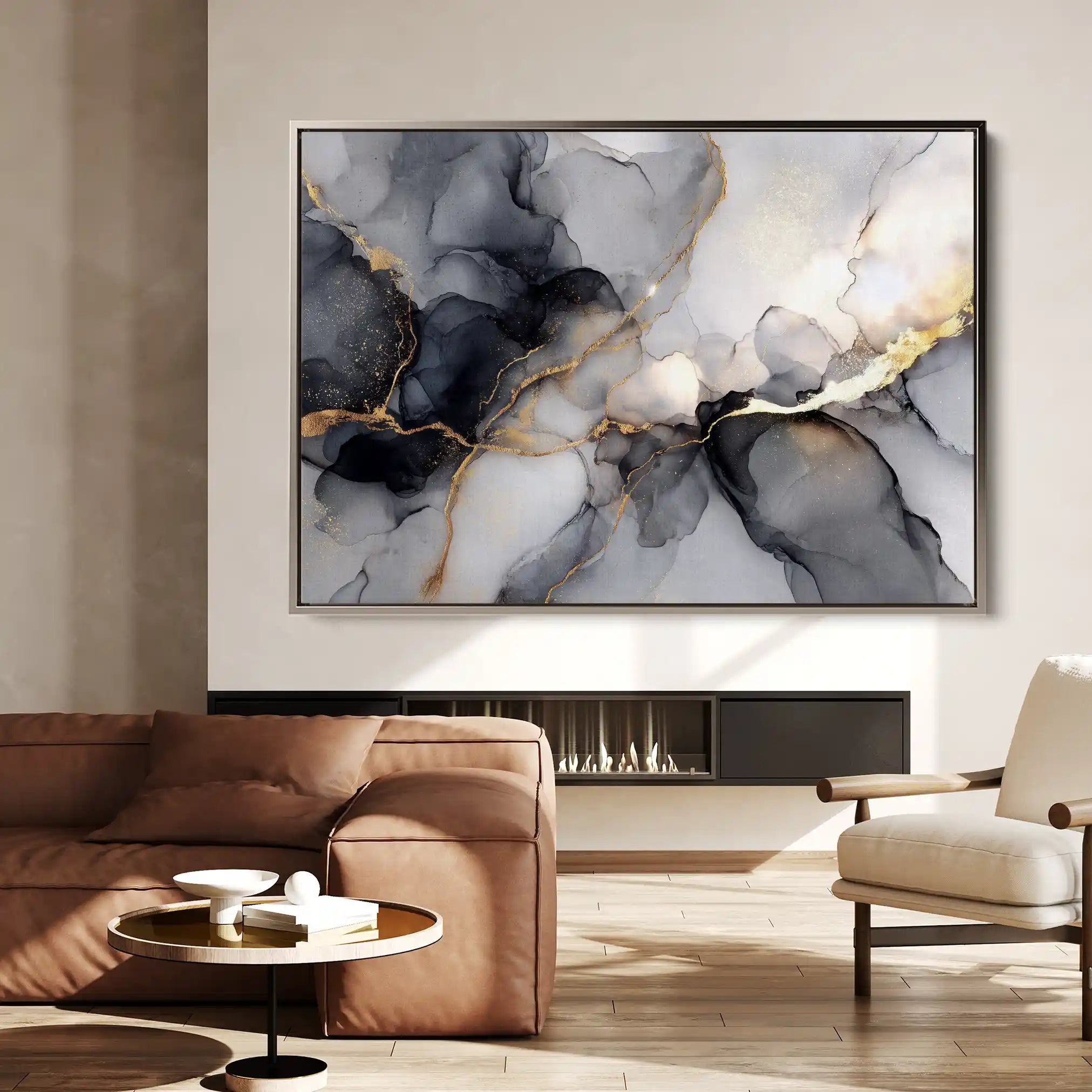 Abstract 1437 Canvas Art 60 x 40 cm / Stretched on hidden frame