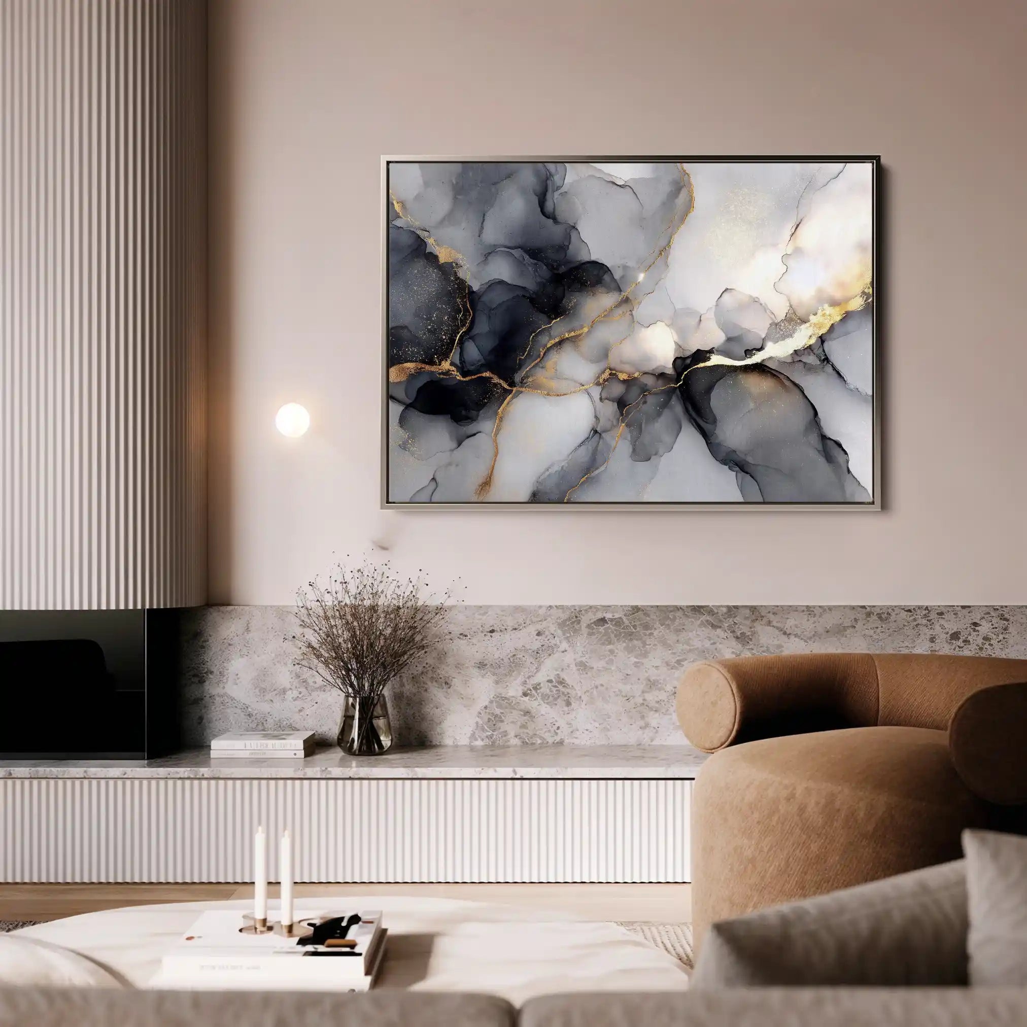 Abstract 1437 Canvas Art 60 x 40 cm / Stretched on hidden frame