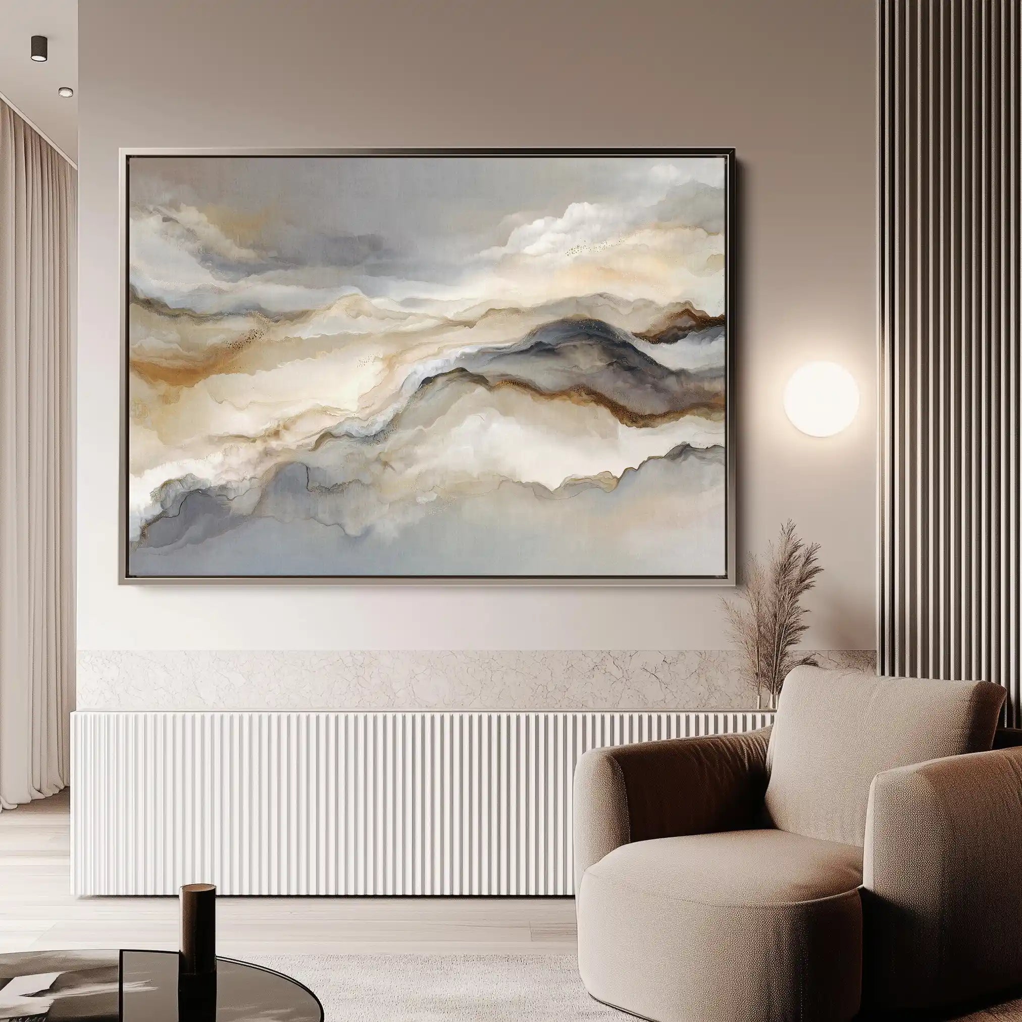 Abstract 1439 Canvas Art 60 x 40 cm / Stretched on hidden frame
