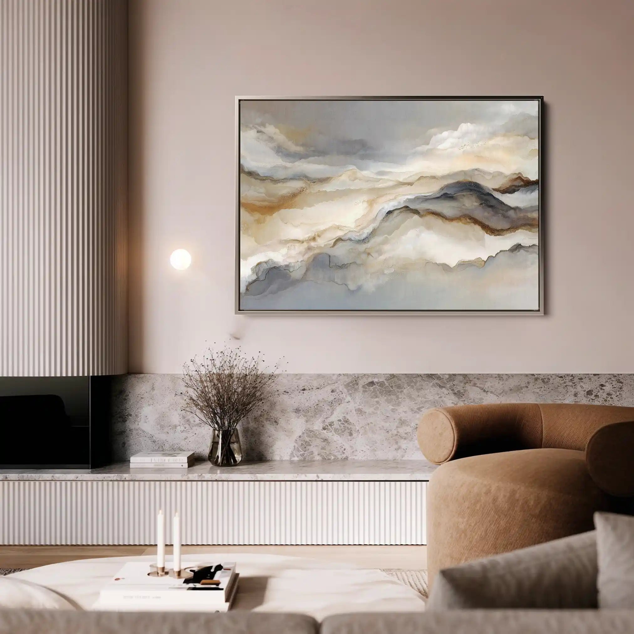 Abstract 1439 Canvas Art 60 x 40 cm / Stretched on hidden frame