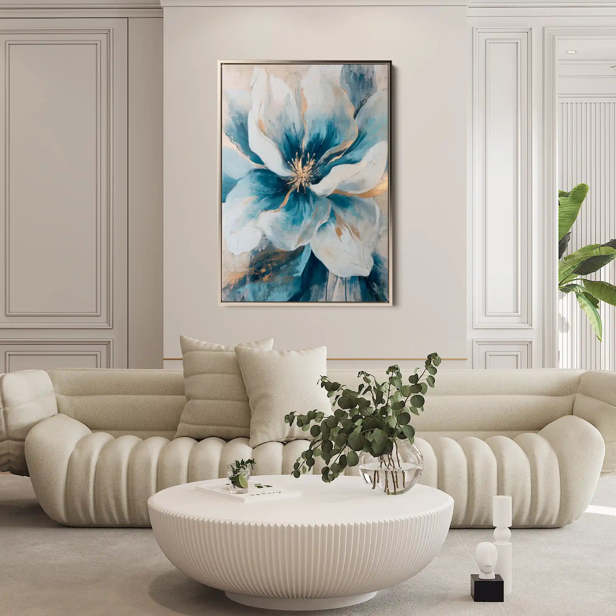 Floral Canvas Wall Art WAD1439-F 90 x 60 cm / Stretched on hidden frame